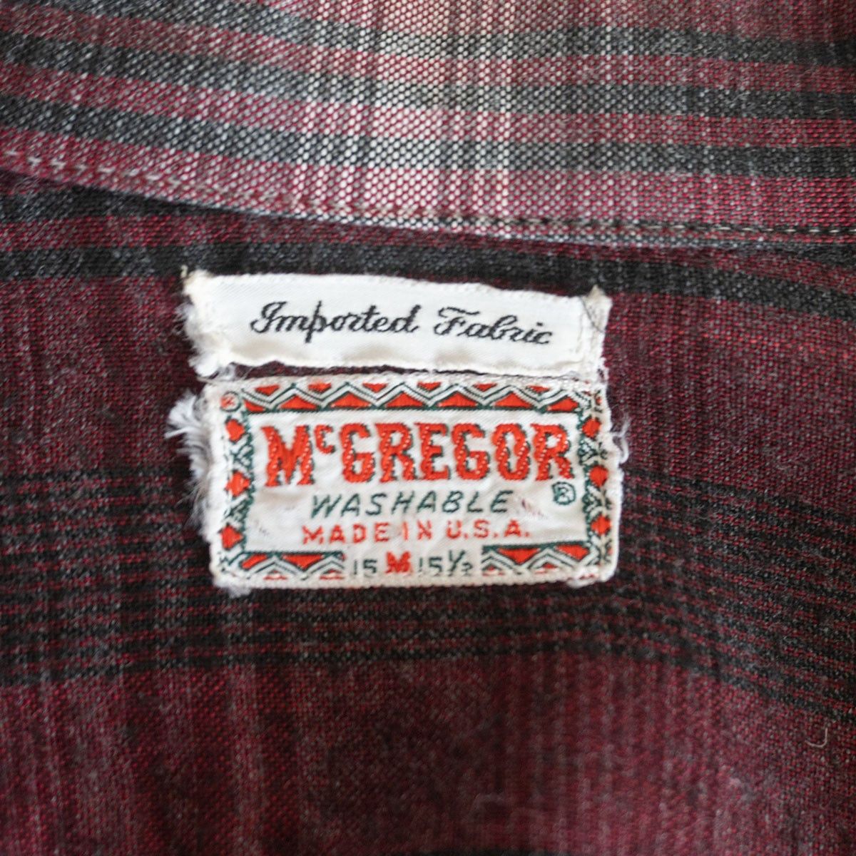 McGregor McGregor 50S Ombre Check Rayon Shirt Size M Size US M / EU 48-50 / 2 - 3 Thumbnail