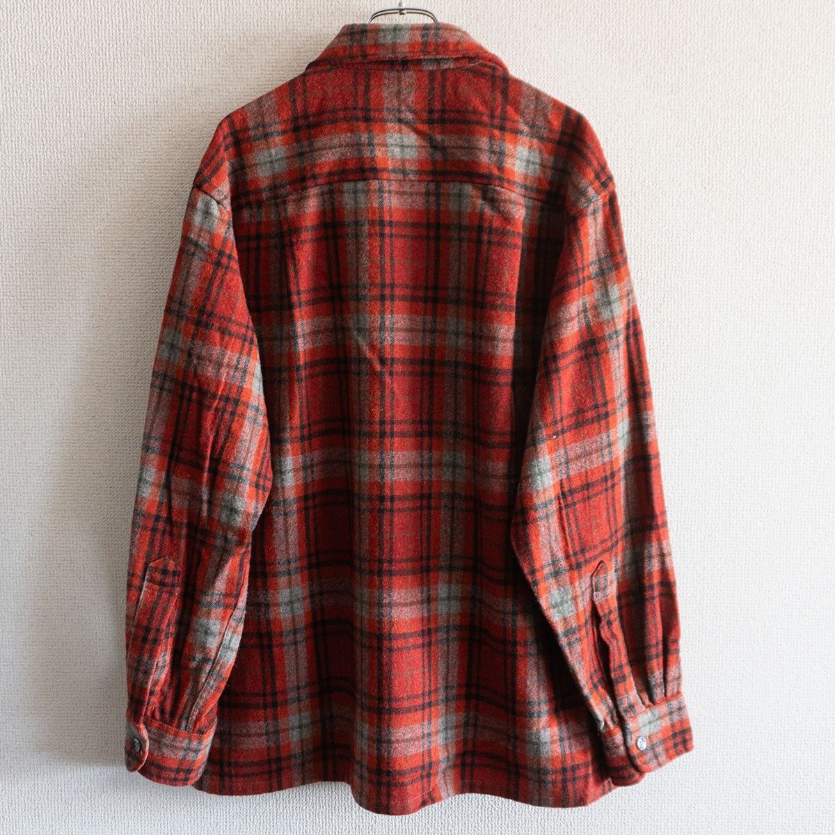 Towncraft Towncraft 60S Wool Check Open Shirt Size L Size US L / EU 52-54 / 3 - 2 Thumbnail