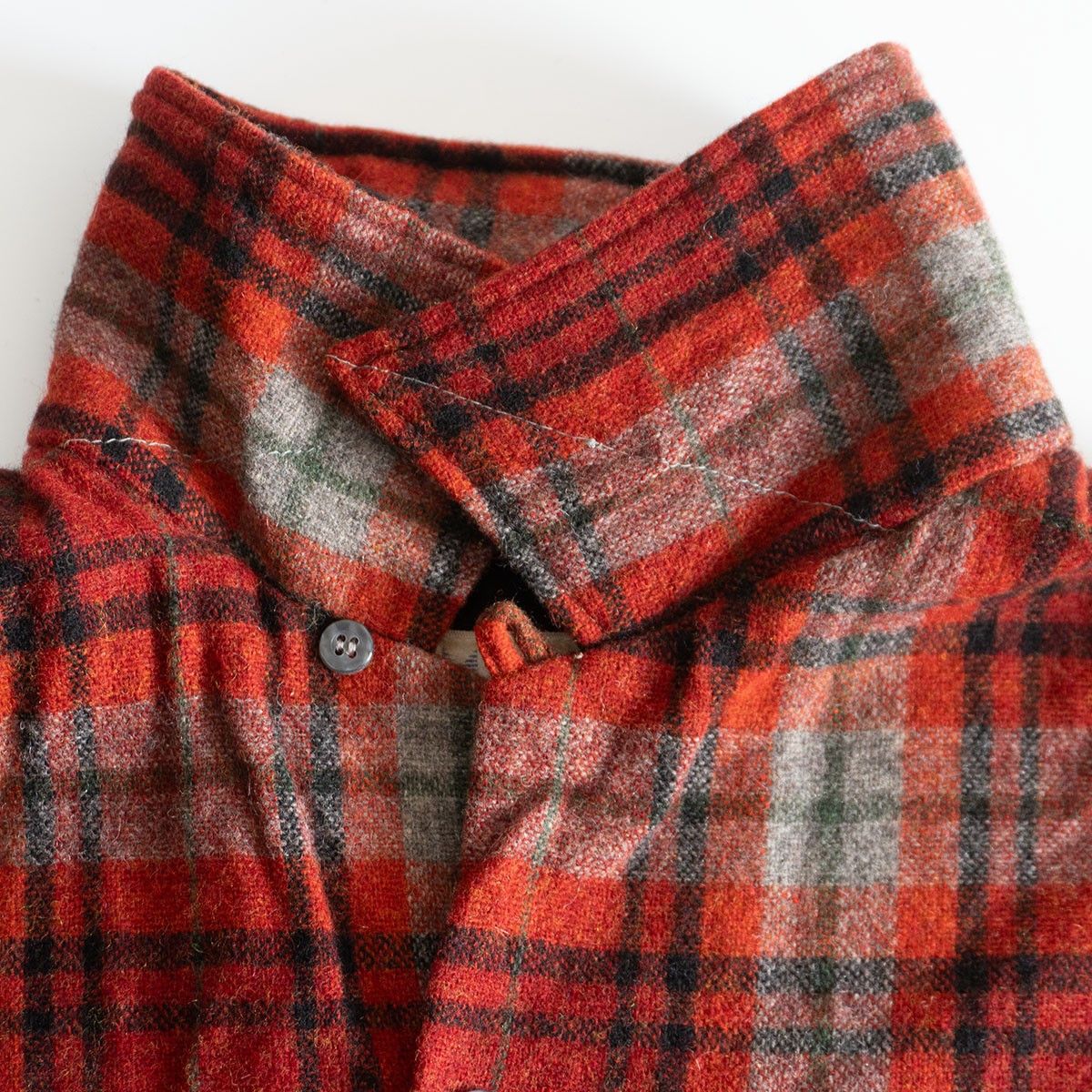 Towncraft Towncraft 60S Wool Check Open Shirt Size L Size US L / EU 52-54 / 3 - 4 Thumbnail