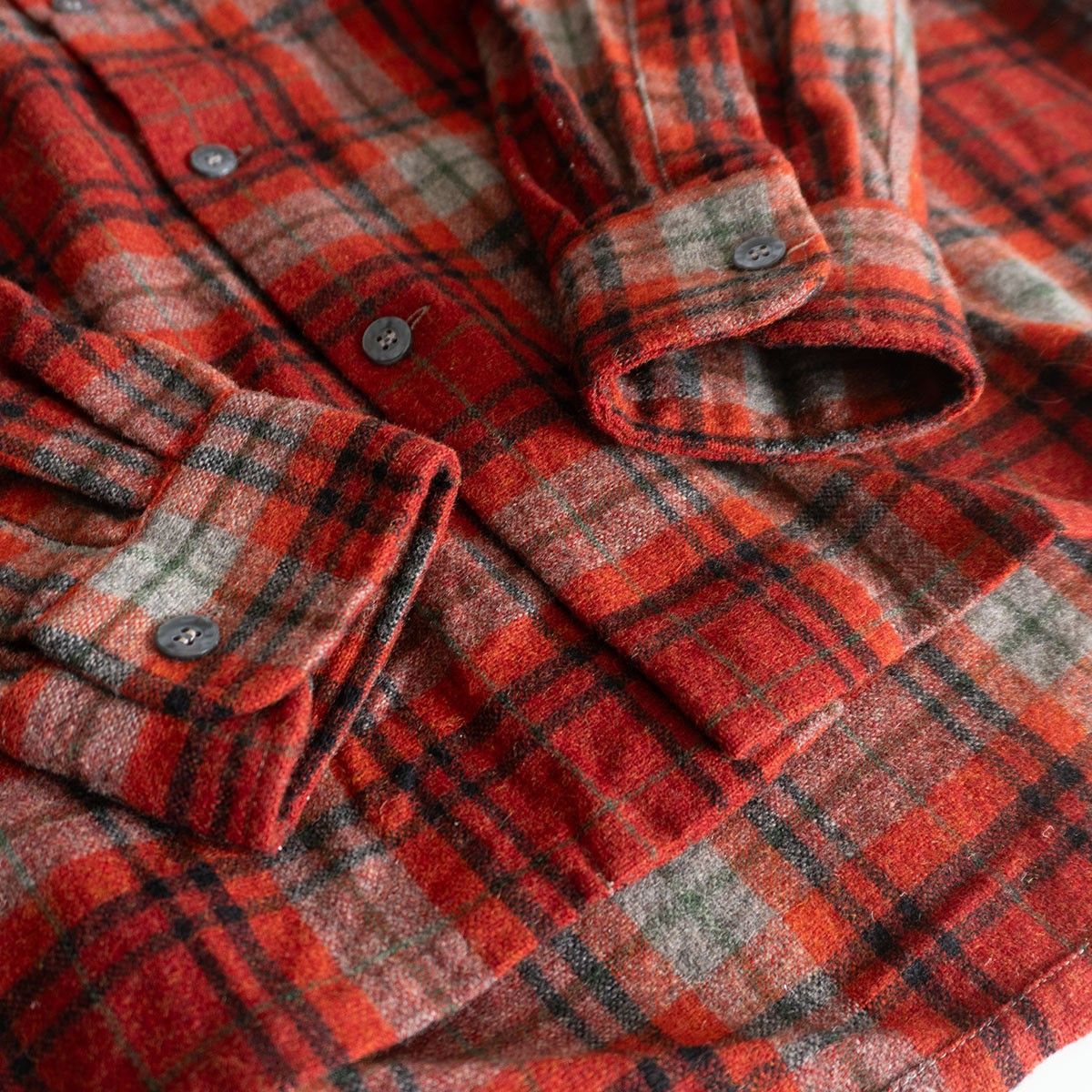 Towncraft Towncraft 60S Wool Check Open Shirt Size L Size US L / EU 52-54 / 3 - 5 Thumbnail