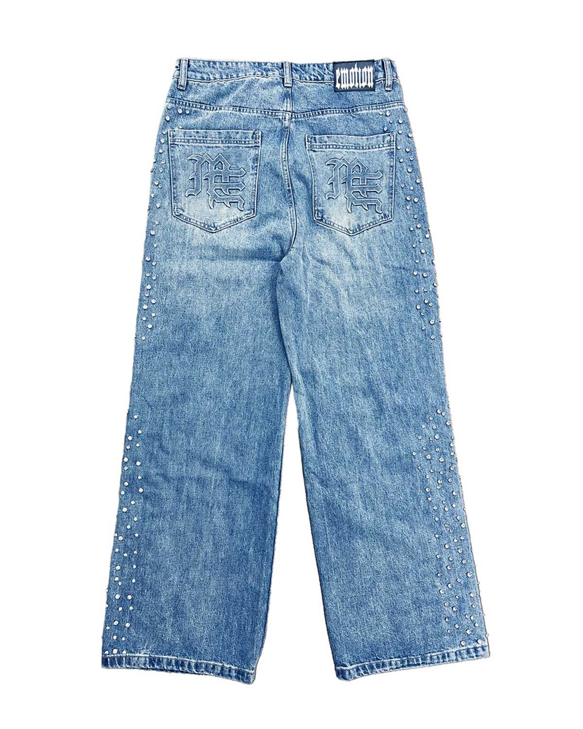 Other Mixed Emotions Stone Baggy Jeans Blue Size US 34 / EU 50 - 2 Thumbnail