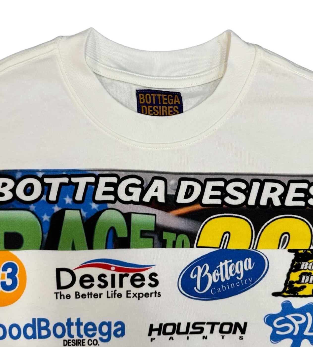 Bottega Desires Race Tee White Size US XXL / EU 58 / 5 - 3 Thumbnail