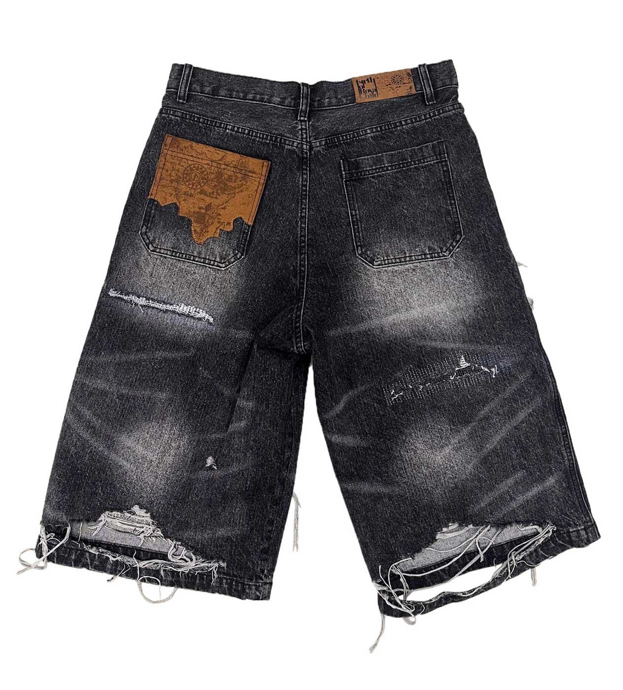Birth of Royal Child Nautical Treasure Map Destroyed Jorts Size US 32 / EU 48 - 2 Thumbnail
