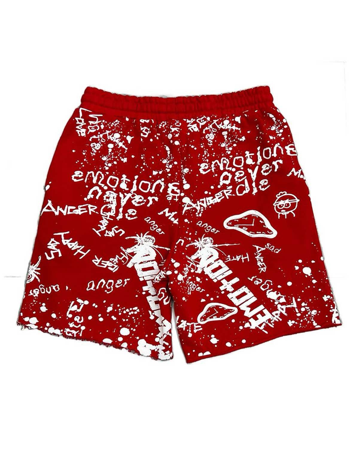 Other Mixed Emotions Graffiti Shorts Red Size US 38 / EU 54 - 2 Thumbnail