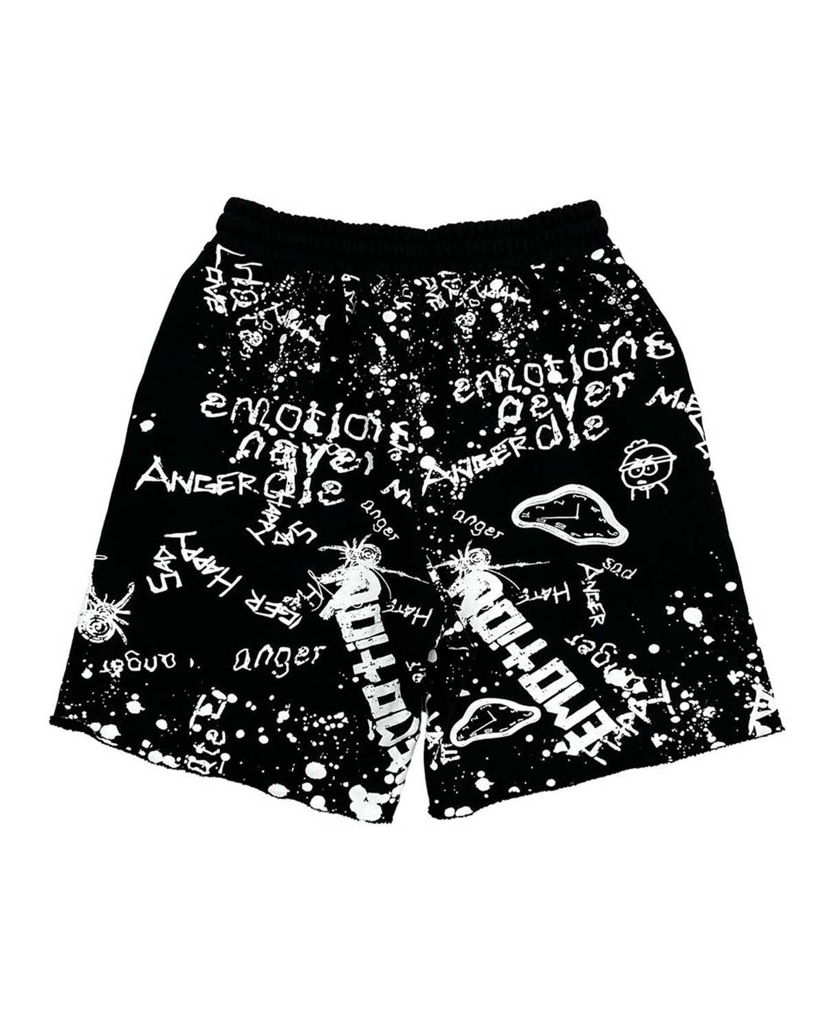 Other Mixed Emotions Graffiti Shorts Black Size US 30 / EU 46 - 2 Thumbnail