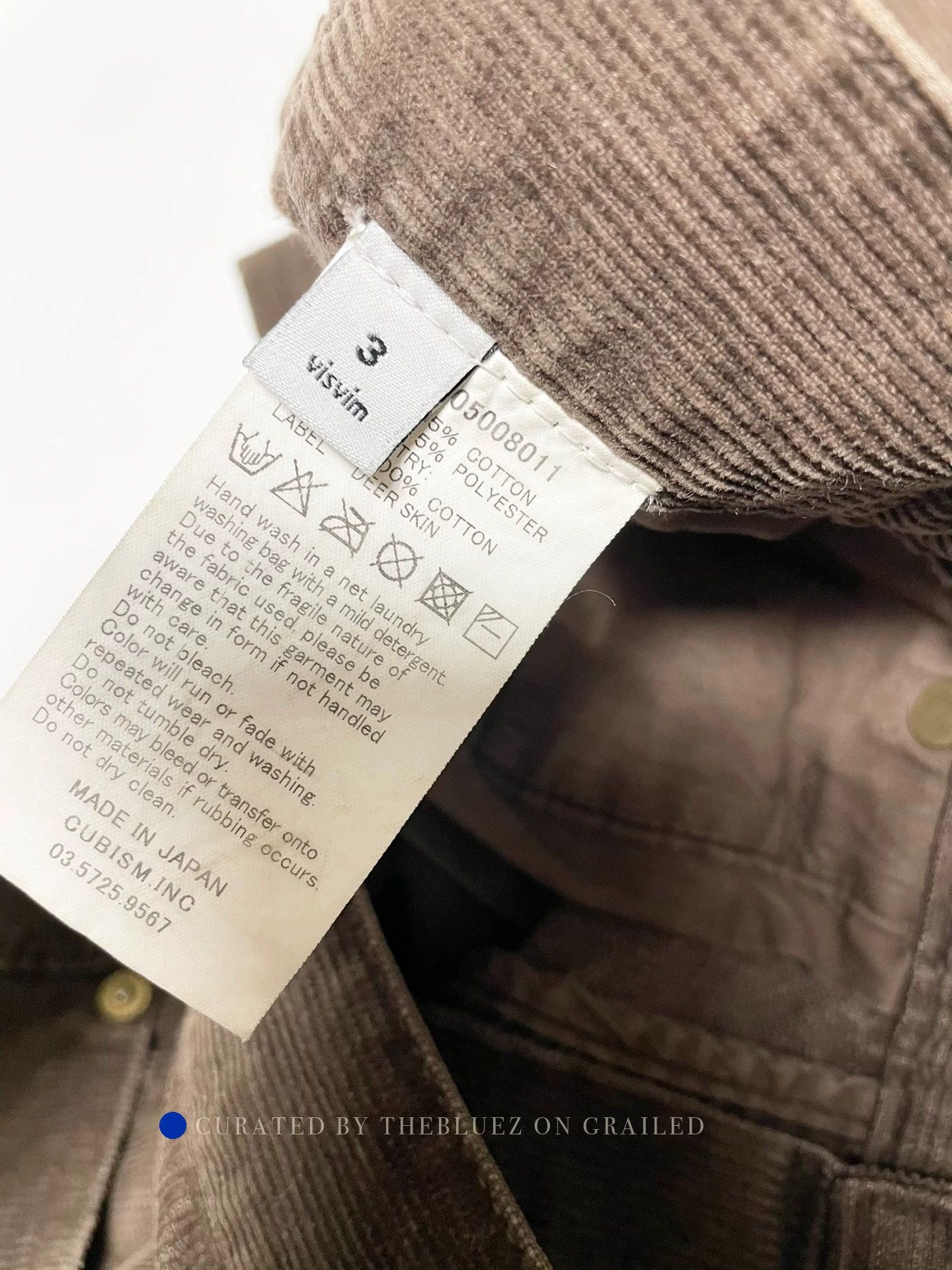 Visvim Natural Mud-Dyed Corduroy Pants Size US 34 / EU 50 - 4 Thumbnail