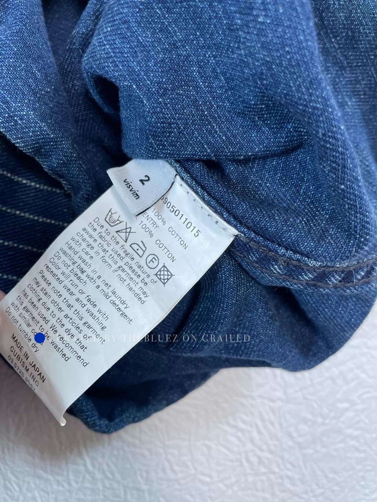 Visvim Striped Short-Sleeve Baseball Shirt in Blue Size US M / EU 48-50 / 2 - 7 Thumbnail