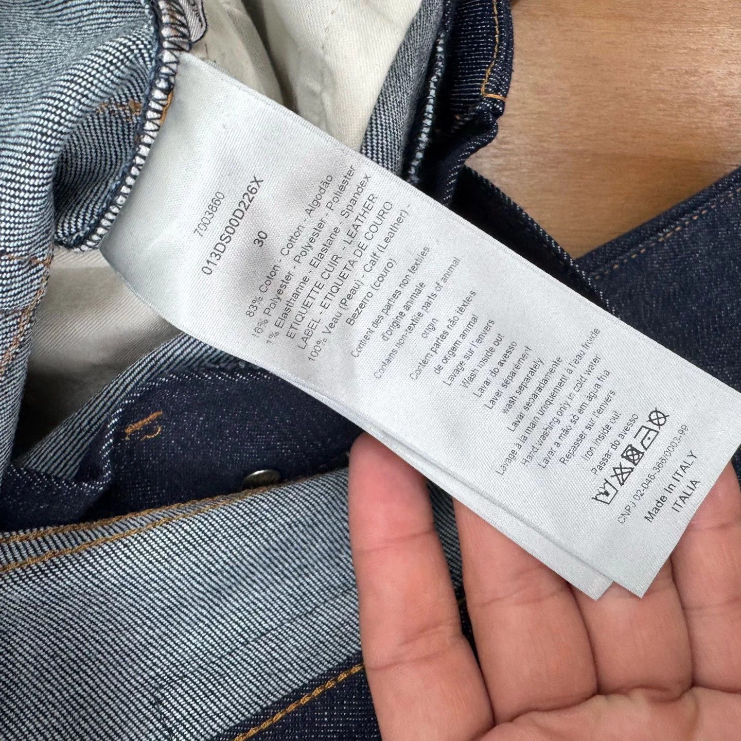 Dior Cuffed Denim Jeans in Blue, Size 30 Size US 30 / EU 46 - 8 Thumbnail