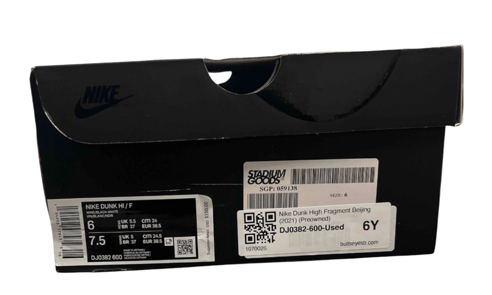 Nike Dunk High Fragment Beijing (2021) (Preowned) Size US 6 / EU 39 - 8 Thumbnail