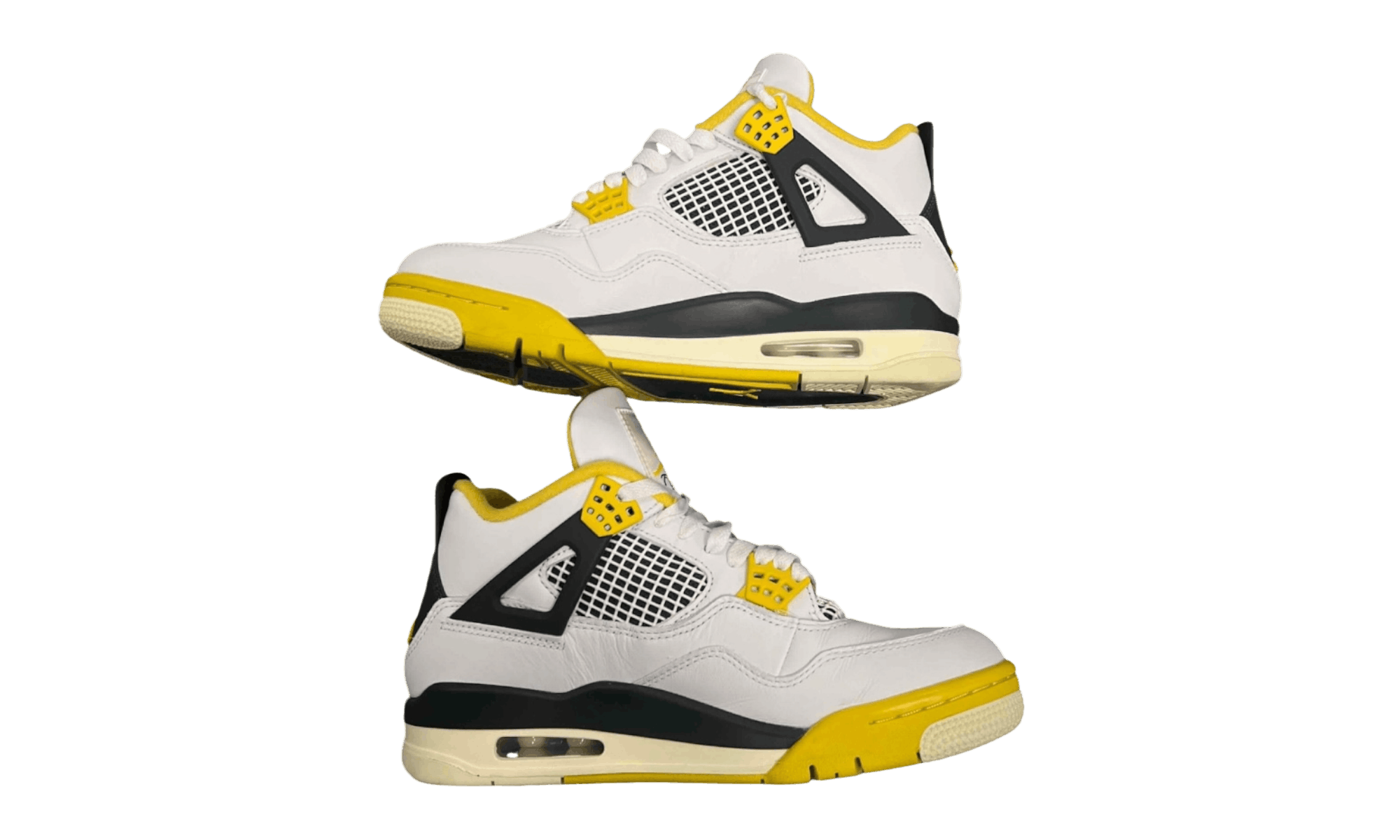 Jordan Brand Air Jordan 4 Retro "Vivid Sulfur" (Womens) (Preowned) Size US 7 / EU 40 - 3 Thumbnail