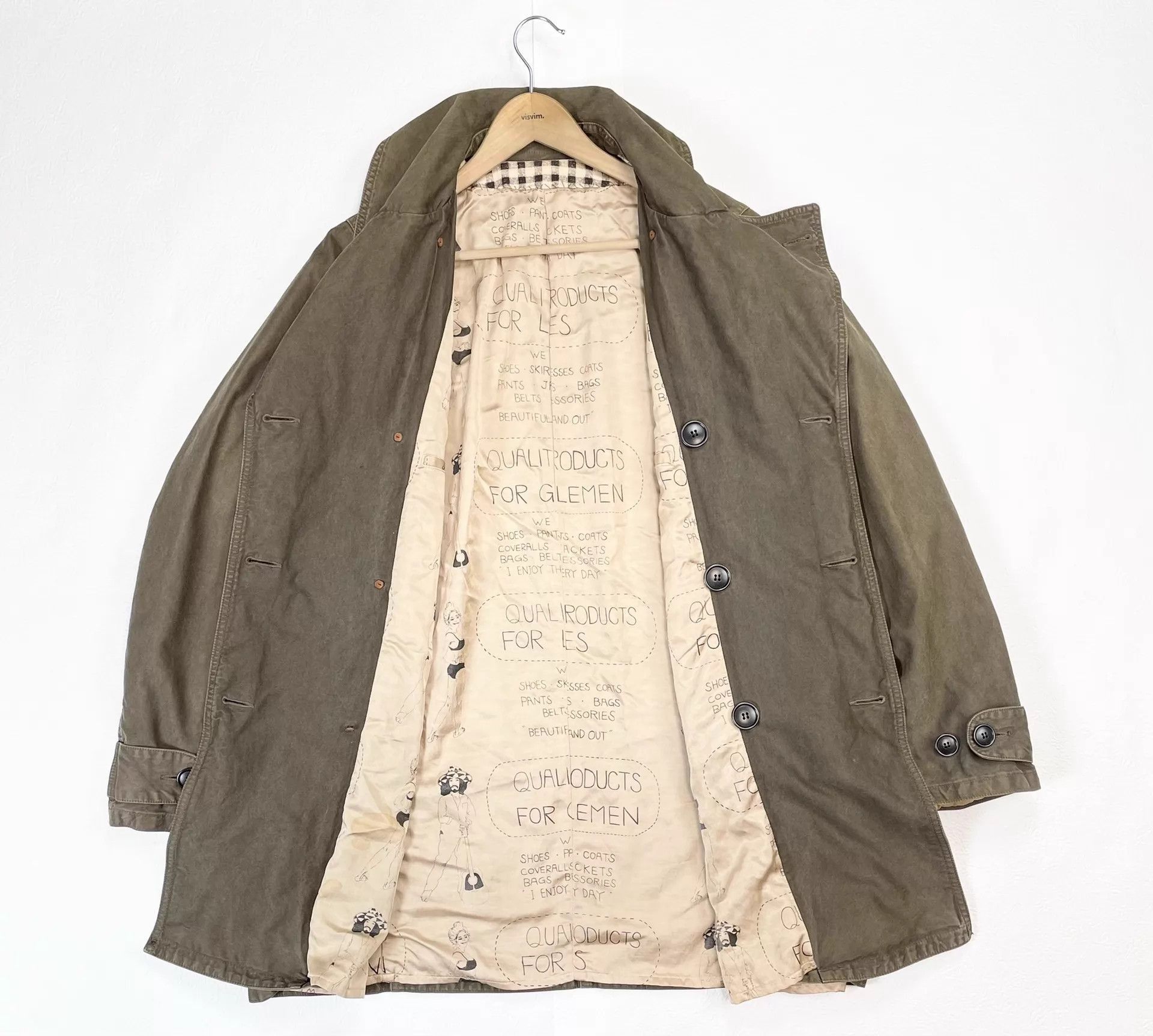 Visvim Double-Breasted Beige Coat in Size M Size US M / EU 48-50 / 2 - 2 Thumbnail