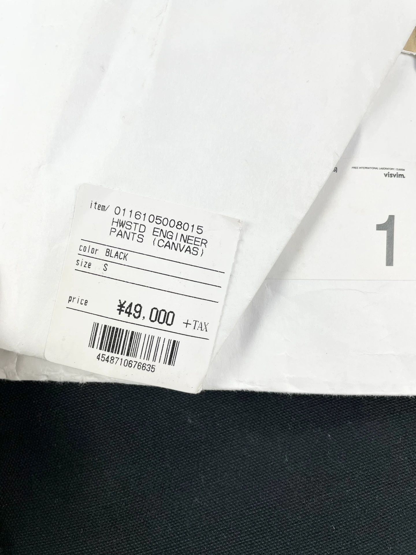 Visvim Vintage High-Waisted Black Canvas Pants Size US 30 / EU 46 - 6 Thumbnail