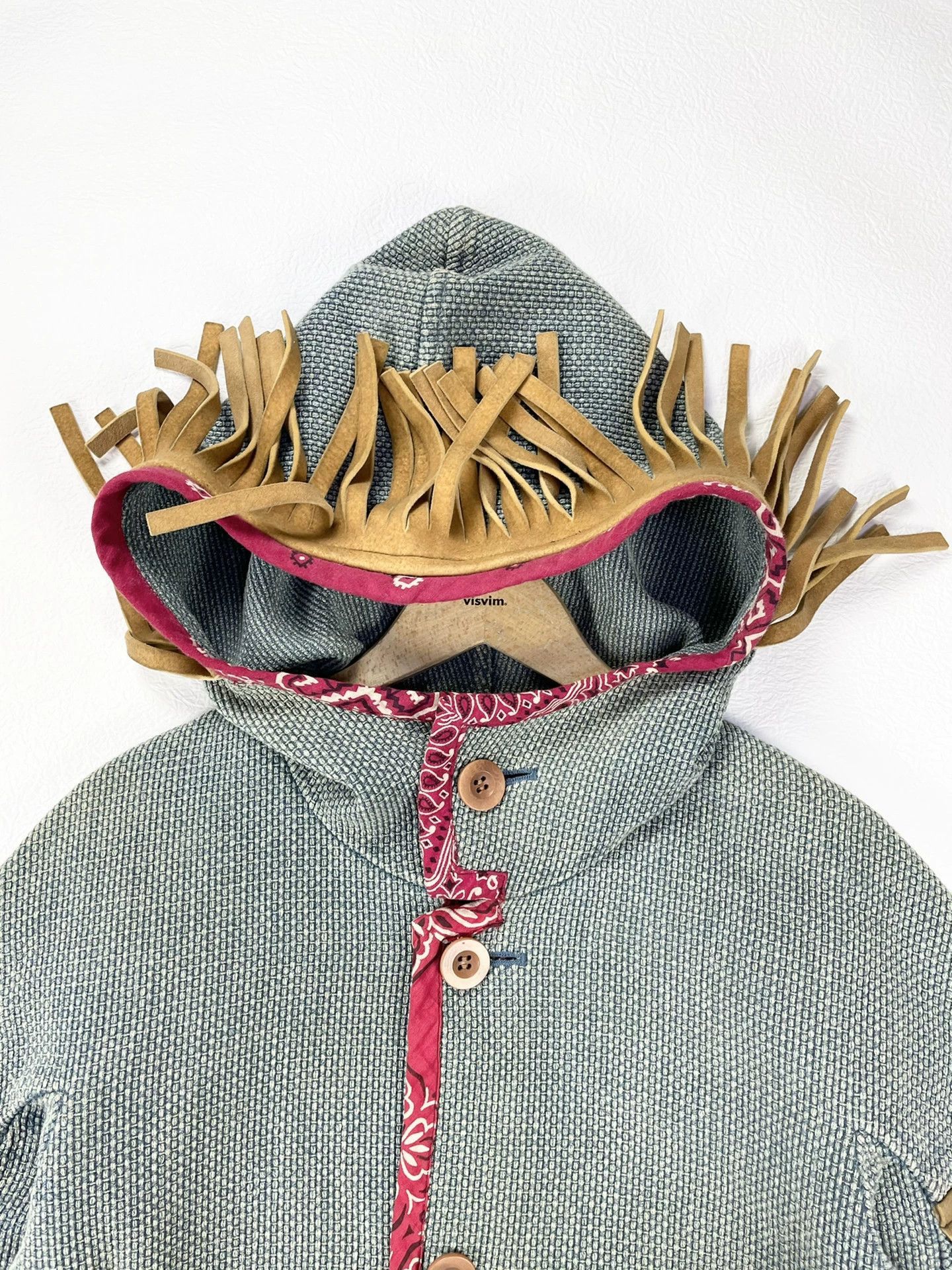Visvim Indigo Mud-Dyed Deer Skin Fringe Jacket Size US S / EU 44-46 / 1 - 3 Thumbnail