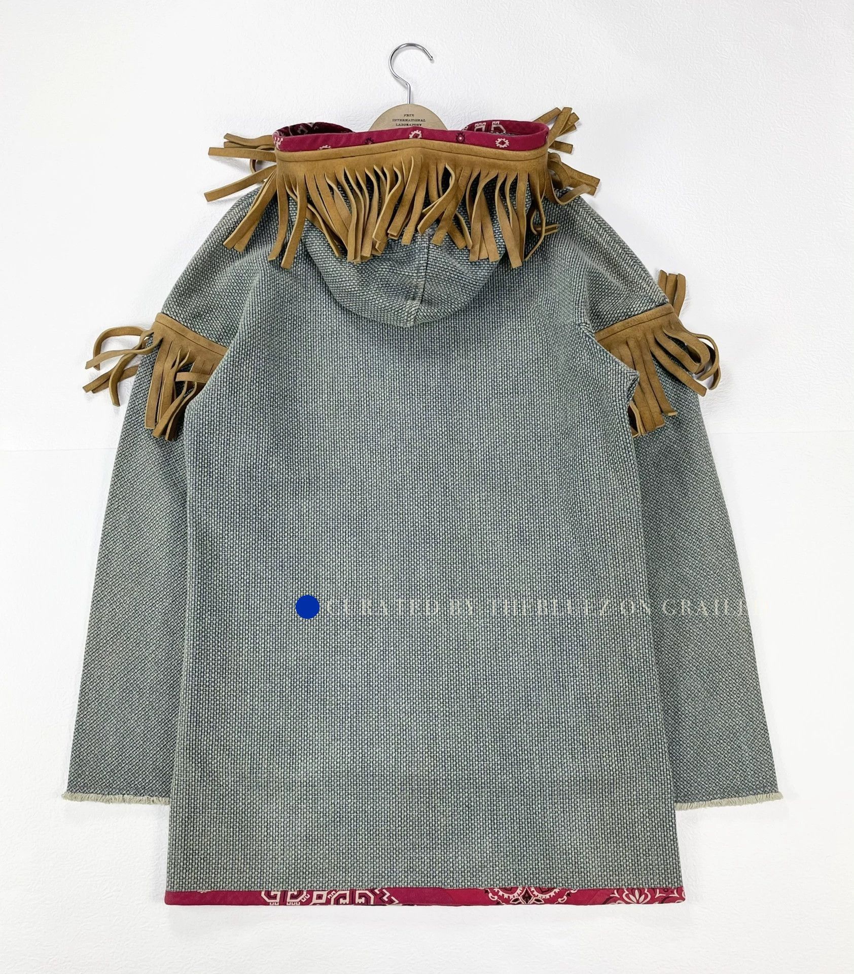Visvim Indigo Mud-Dyed Deer Skin Fringe Jacket Size US S / EU 44-46 / 1 - 2 Thumbnail