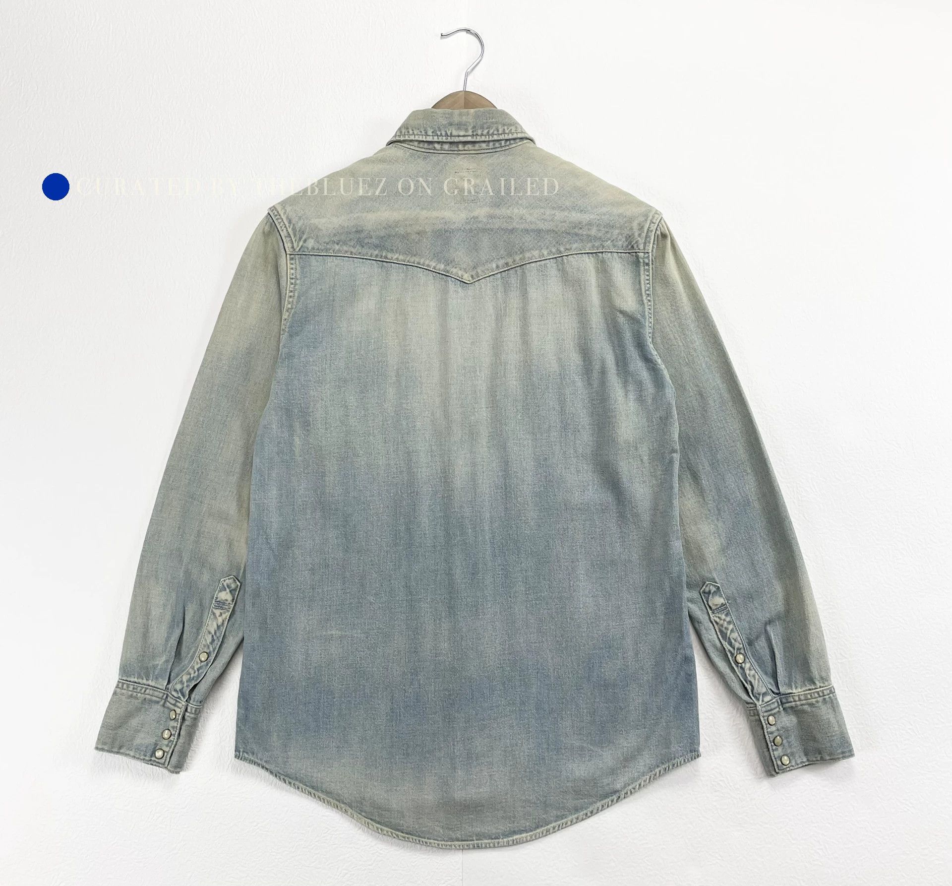 Visvim Mud Dyed Blue Denim Button-Up Shirt Size US S / EU 44-46 / 1 - 3 Thumbnail