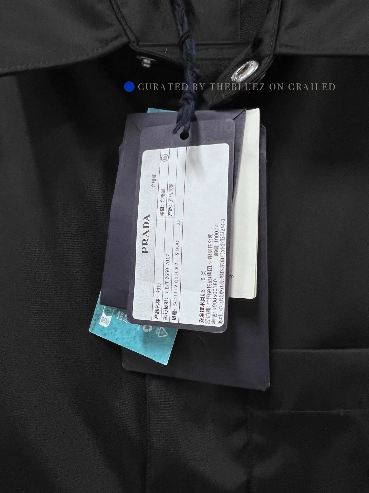 Prada Re-Nylon Triangle Logo Long Sleeve Shirt Size US L / EU 52-54 / 3 - 3 Thumbnail