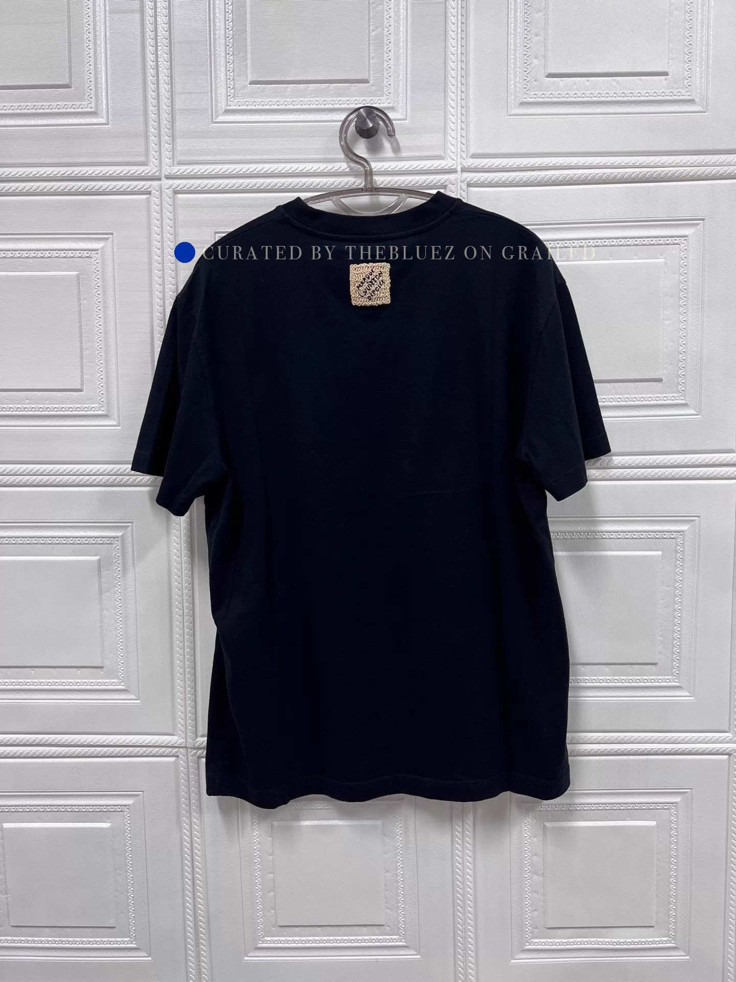 Louis Vuitton Black Raffia Logo T-Shirt in Size M Size US M / EU 48-50 / 2 - 2 Thumbnail