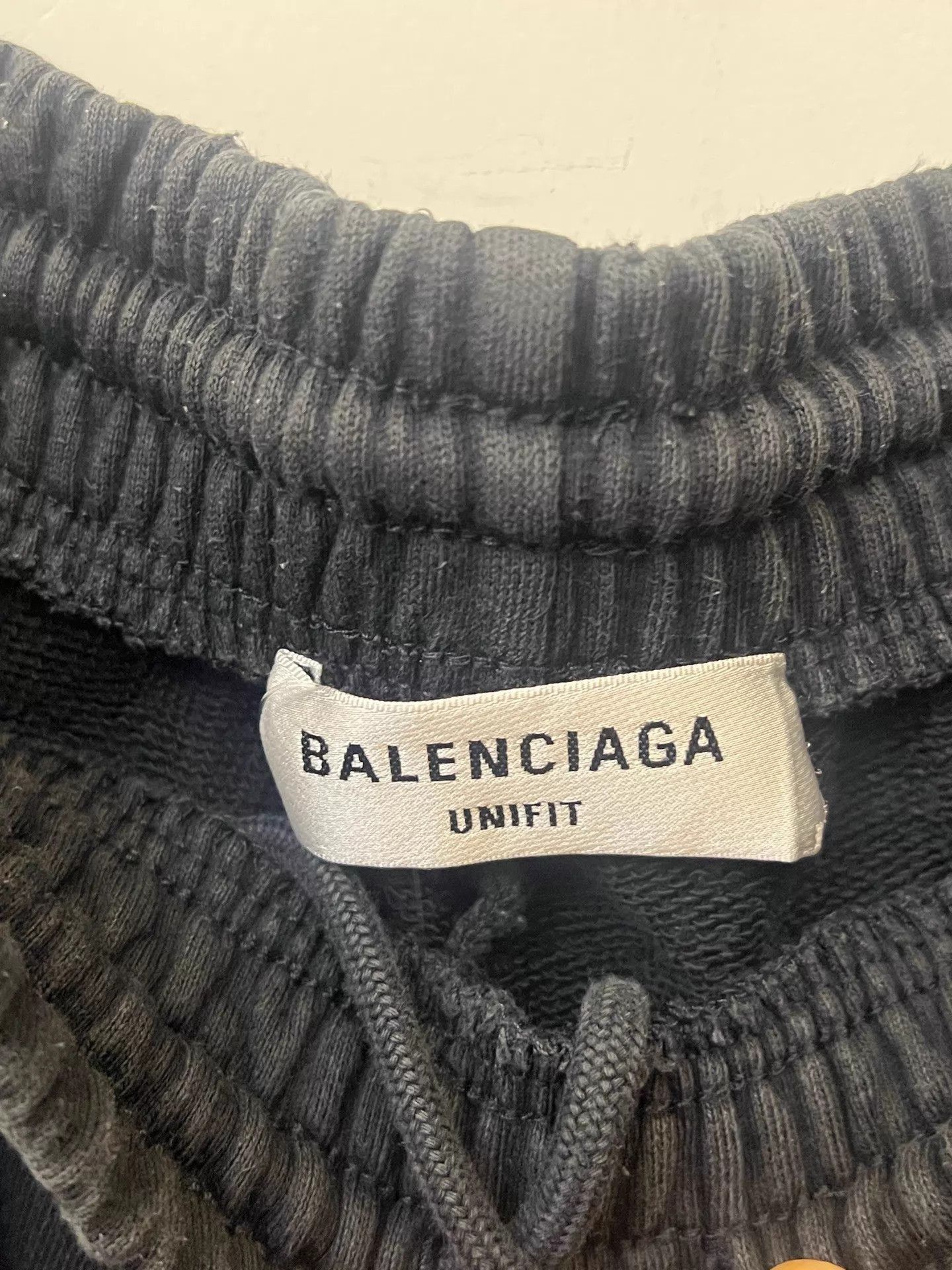 Balenciaga Distressed Black Embroidered Shorts Size US 30 / EU 46 - 2 Thumbnail