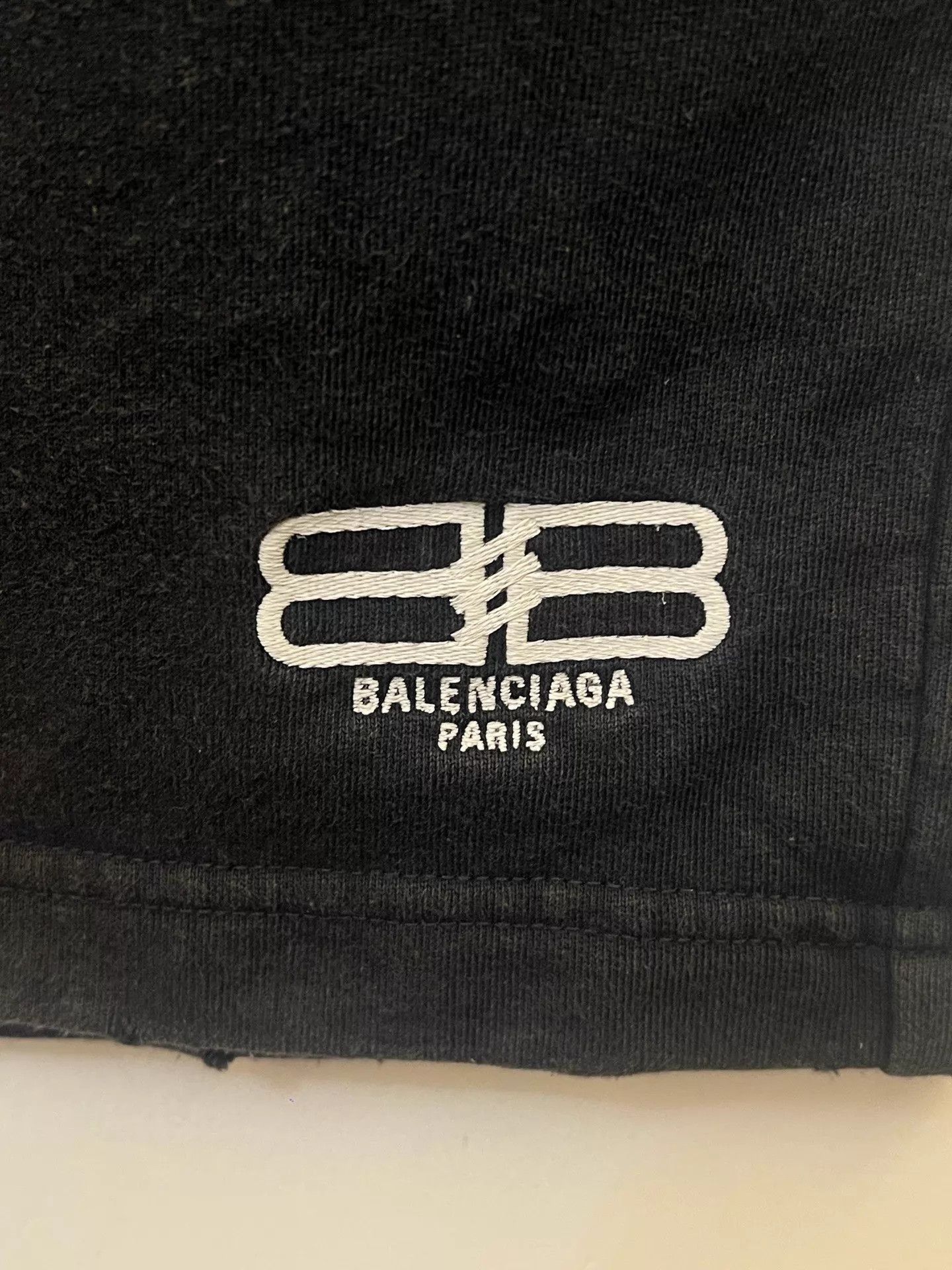 Balenciaga Distressed Black Embroidered Shorts Size US 30 / EU 46 - 3 Thumbnail