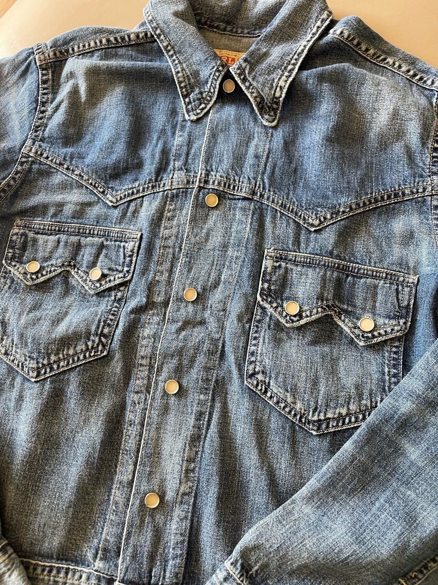 RRL Ralph Lauren Vintage Lightweight Blue Denim Jacket Size US S / EU 44-46 / 1 - 3 Thumbnail