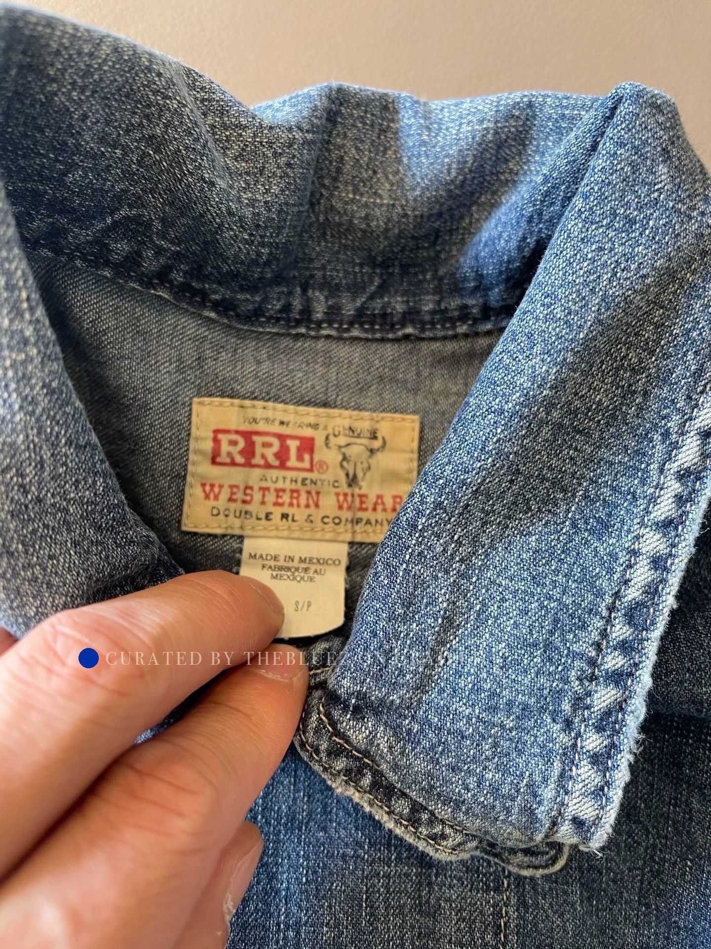RRL Ralph Lauren Vintage Lightweight Blue Denim Jacket Size US S / EU 44-46 / 1 - 6 Thumbnail