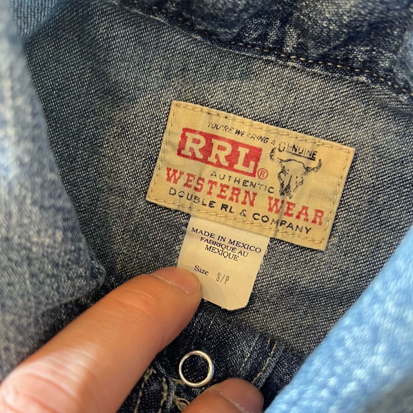 RRL Ralph Lauren Vintage Lightweight Blue Denim Jacket Size US S / EU 44-46 / 1 - 9 Thumbnail