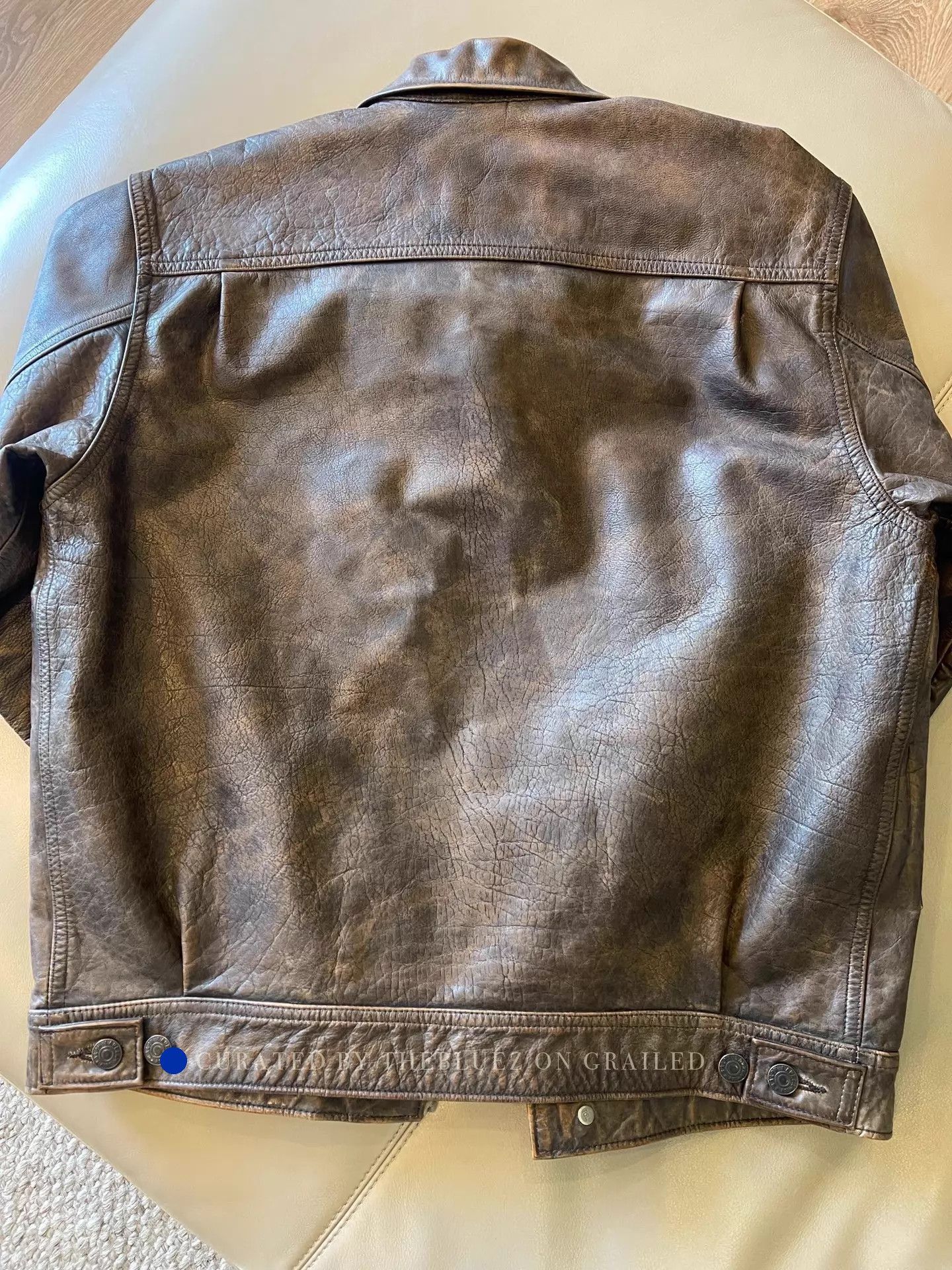 RRL Ralph Lauren Like New Brown Cowhide Leather Jacket Size US S / EU 44-46 / 1 - 2 Thumbnail