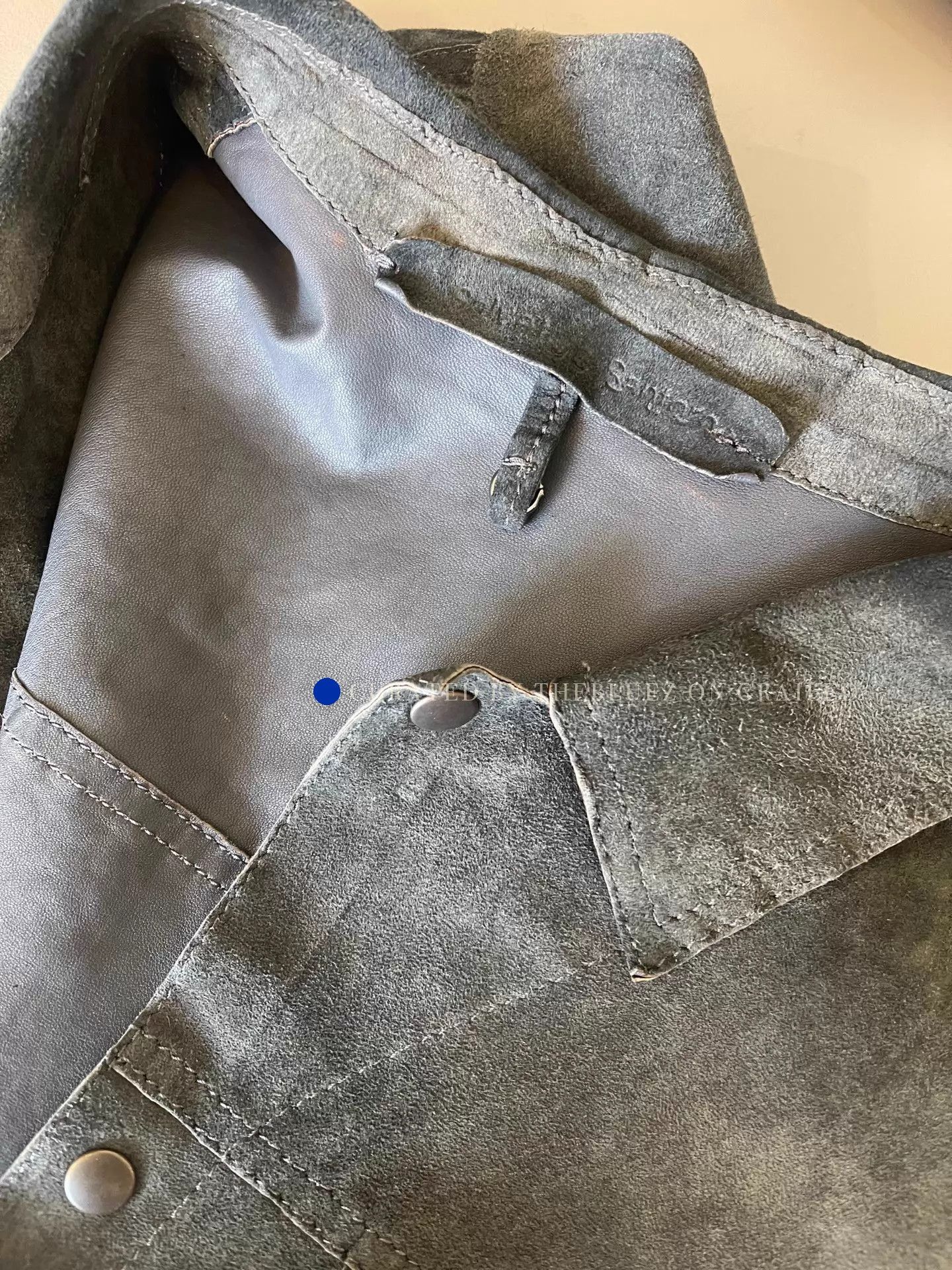 Salvatore Santoro Washed Gray Thin Leather Jacket Size US M / EU 48-50 / 2 - 7 Thumbnail