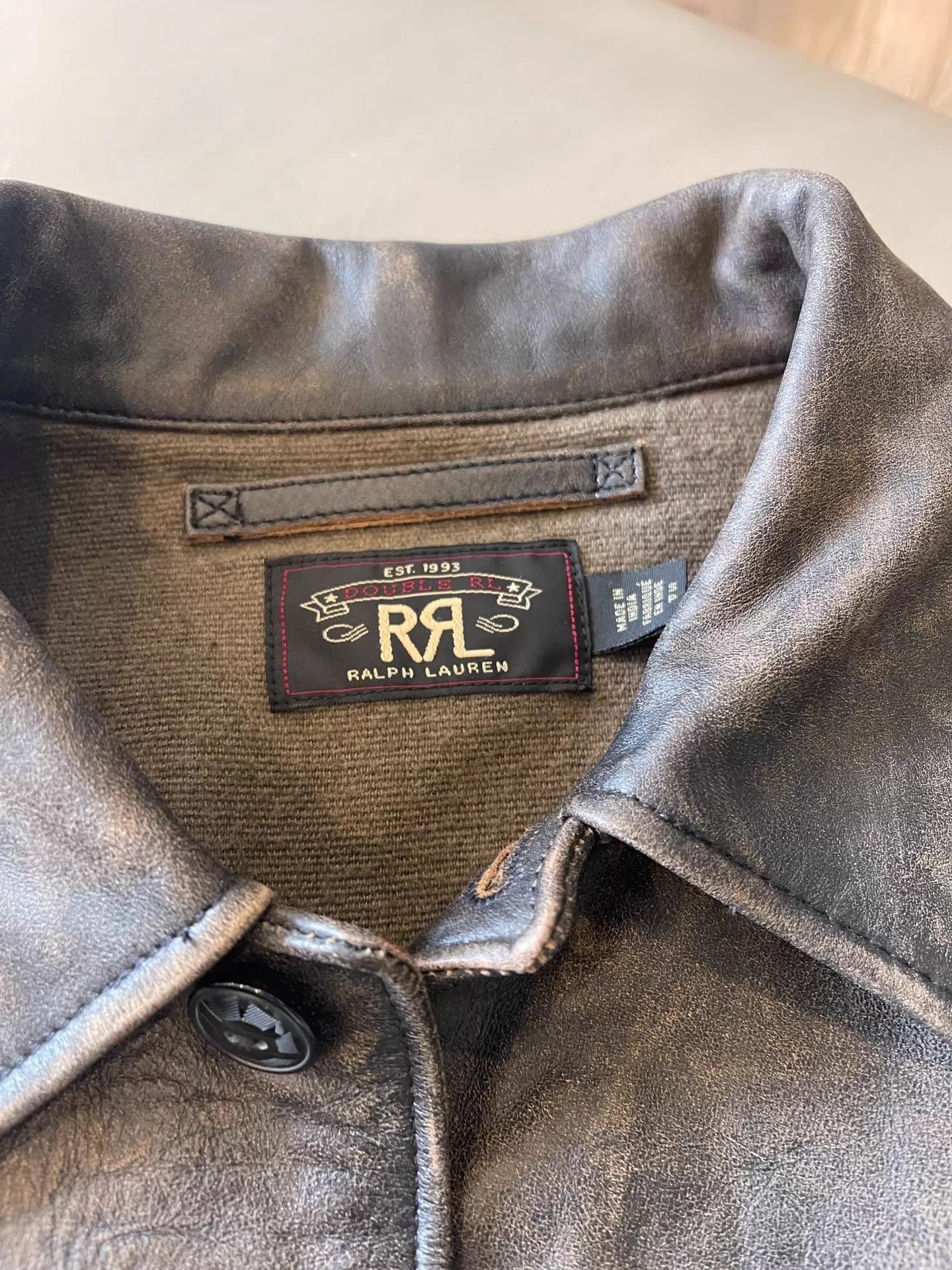 RRL Ralph Lauren Vintage Newsboy Leather Jacket in Brown Size US S / EU 44-46 / 1 - 3 Thumbnail