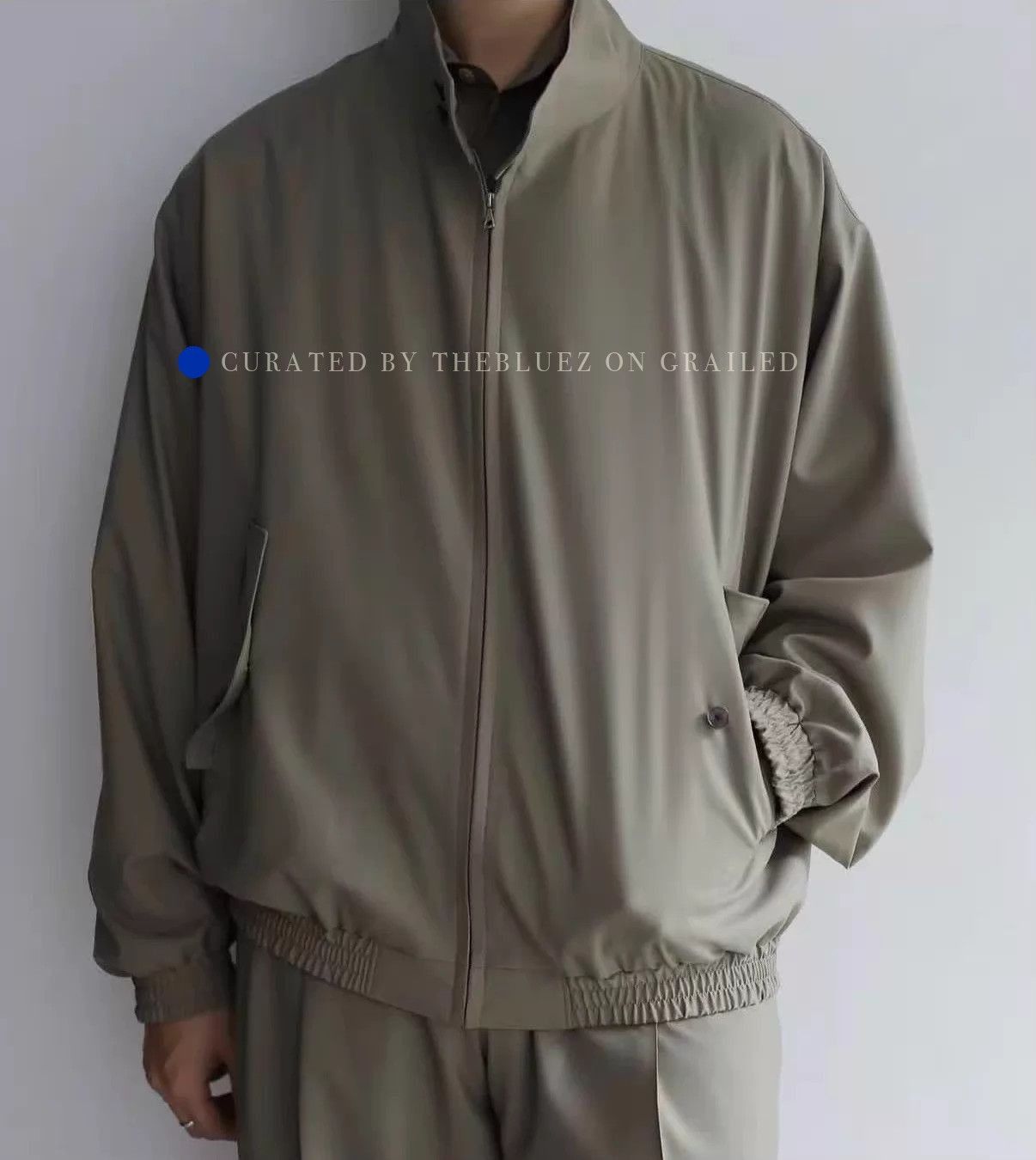 Auralee Ultra Fine Tropical Wool Zip Blouson Jacket Size US M / EU 48-50 / 2 - 3 Thumbnail