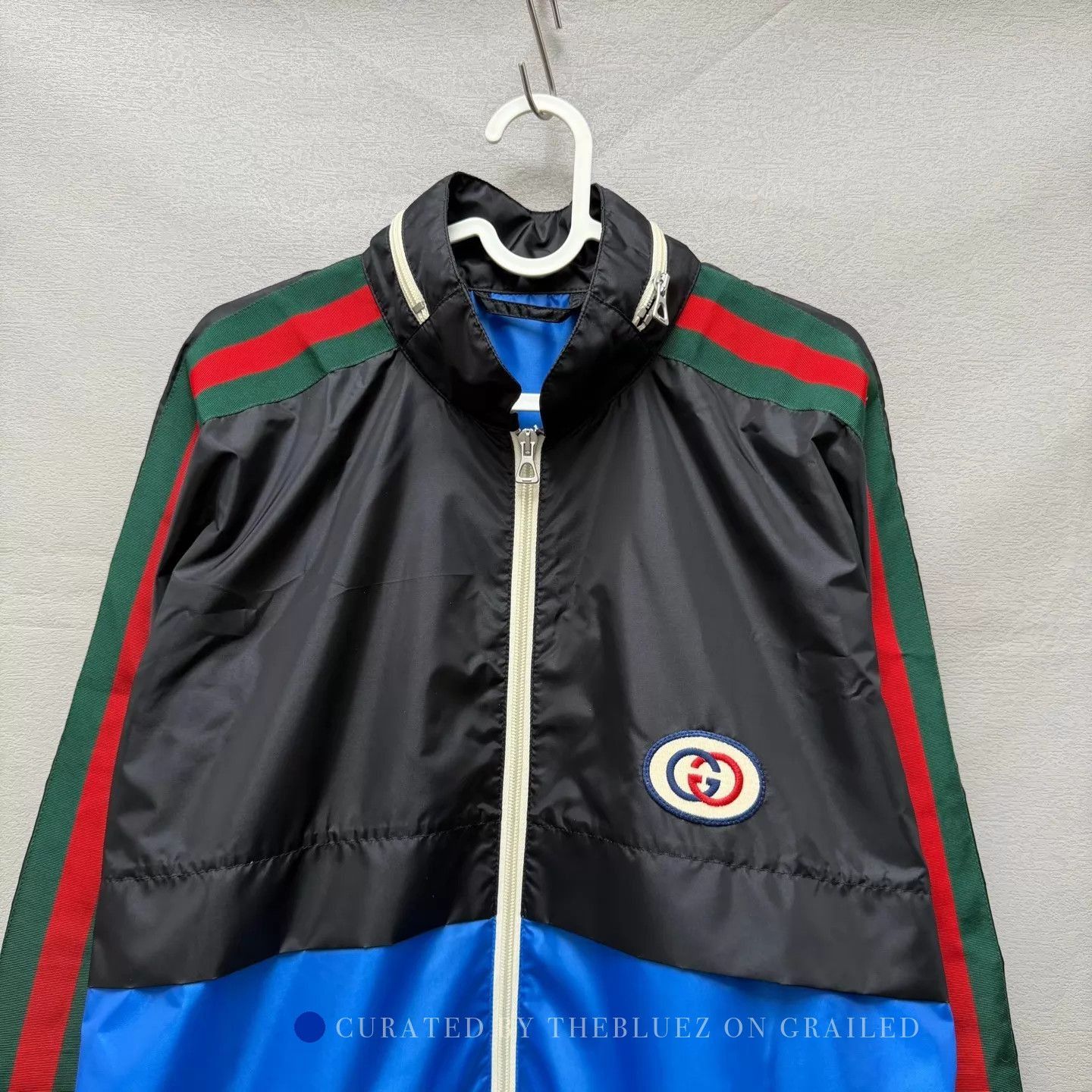 Gucci Stylish Logo Jacket in Blue Size US S / EU 44-46 / 1 - 2 Thumbnail