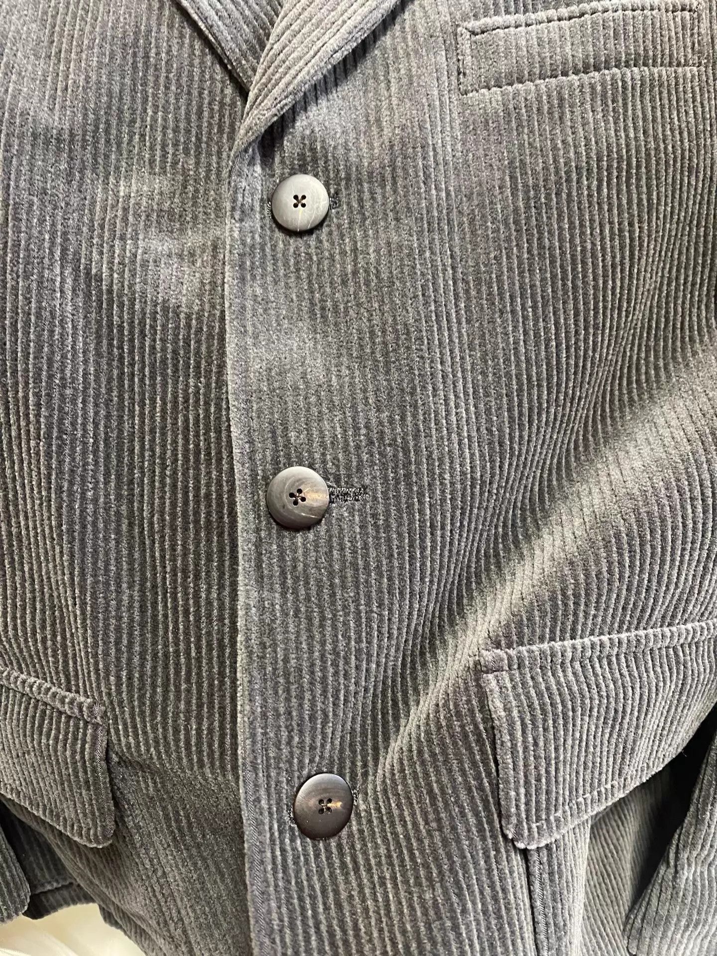 Visvim Gray Wool Corduroy Blazer Size US M / EU 48-50 / 2 - 3 Thumbnail