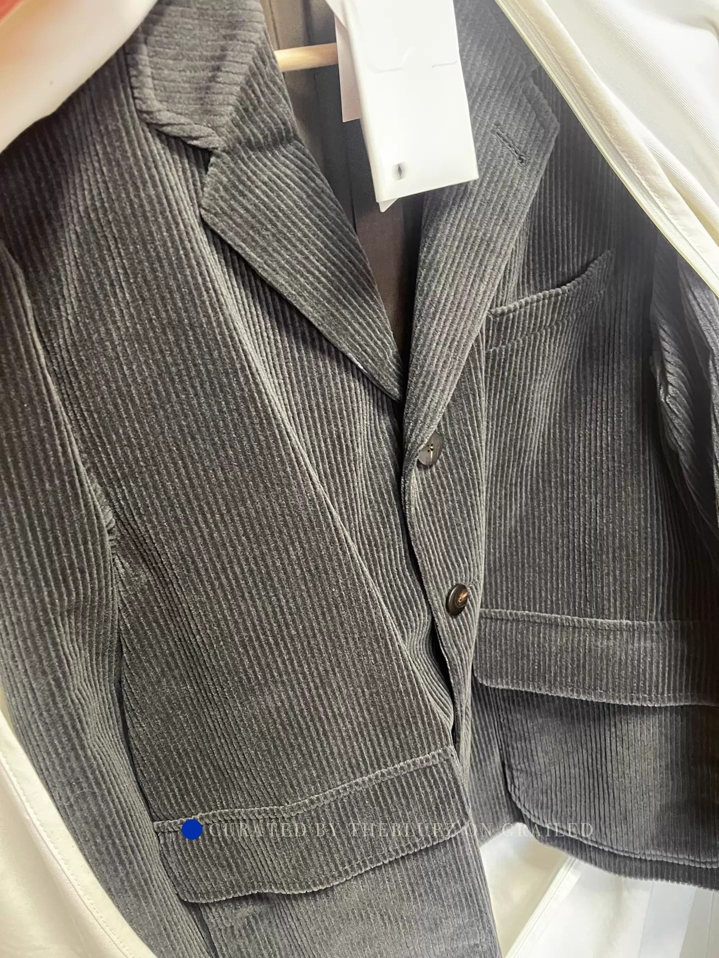 Visvim Gray Wool Corduroy Blazer Size US M / EU 48-50 / 2 - 2 Thumbnail