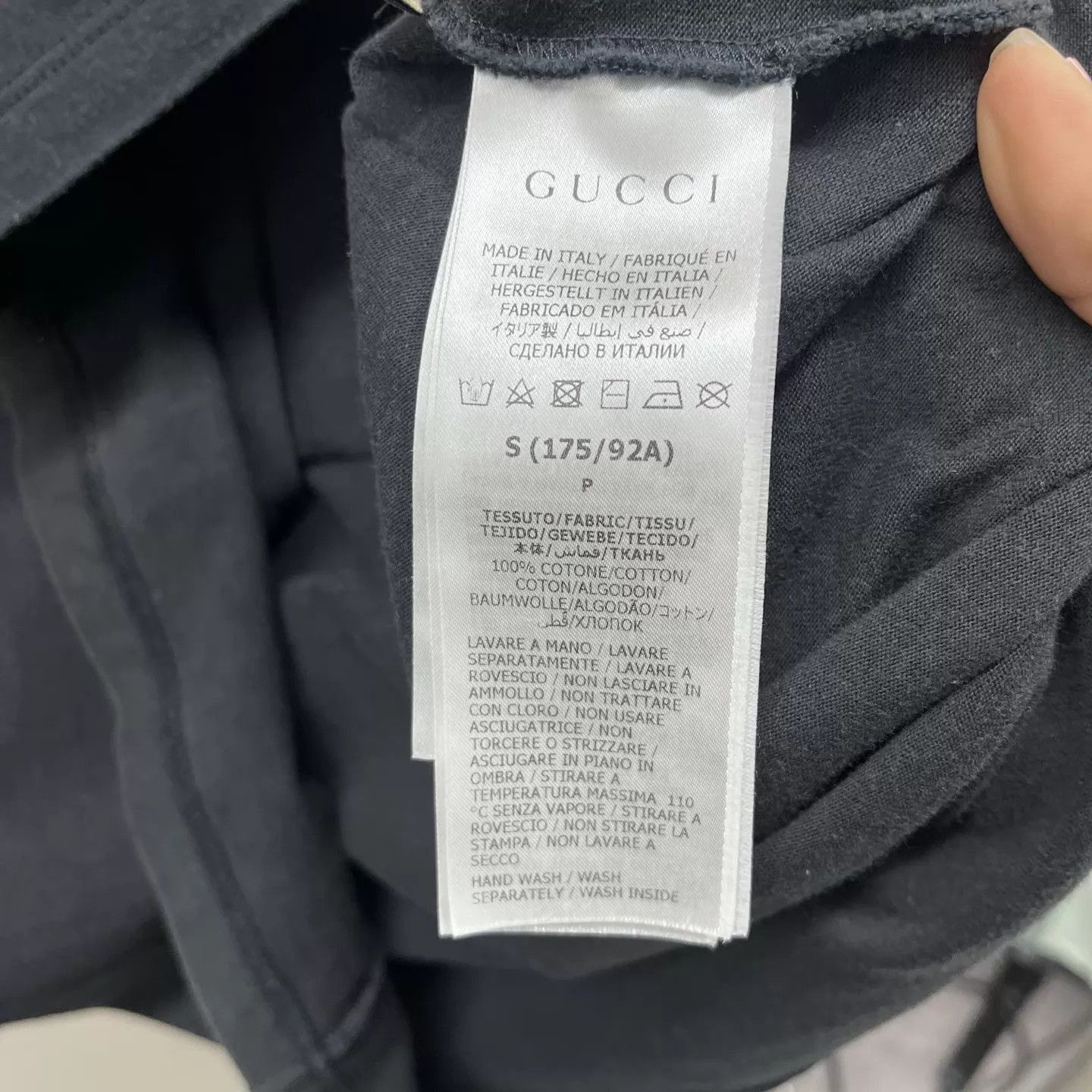 Gucci Lightning Logo Black Short Sleeve T-Shirt Size US S / EU 44-46 / 1 - 4 Thumbnail