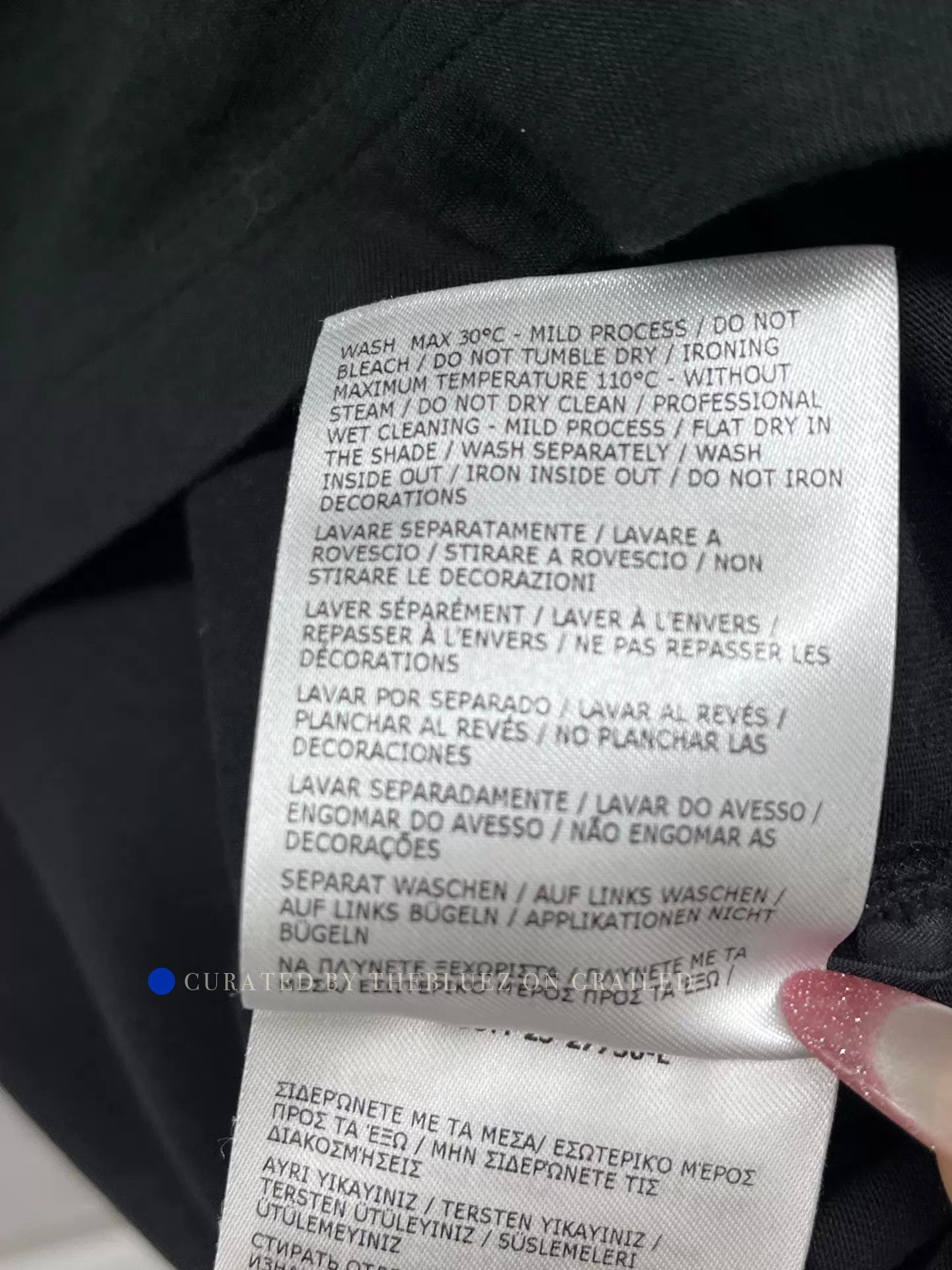 Moncler Moncler Short Sleeve Tee in Black, Size L Size US L / EU 52-54 / 3 - 6 Thumbnail