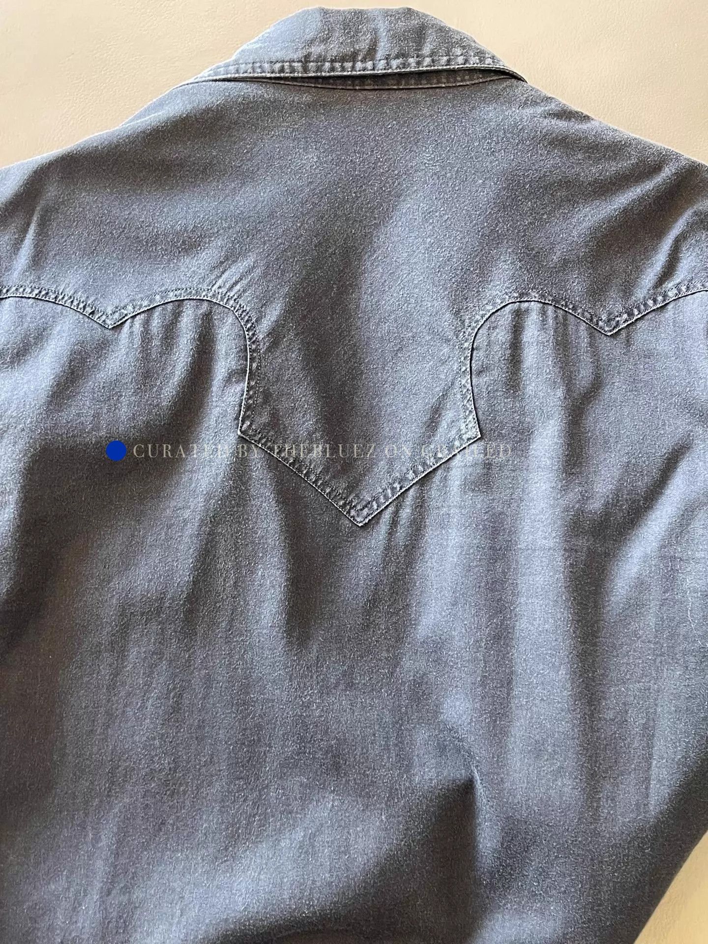 RRL Ralph Lauren Distressed Black Western Button-Up Shirt Size US S / EU 44-46 / 1 - 4 Thumbnail