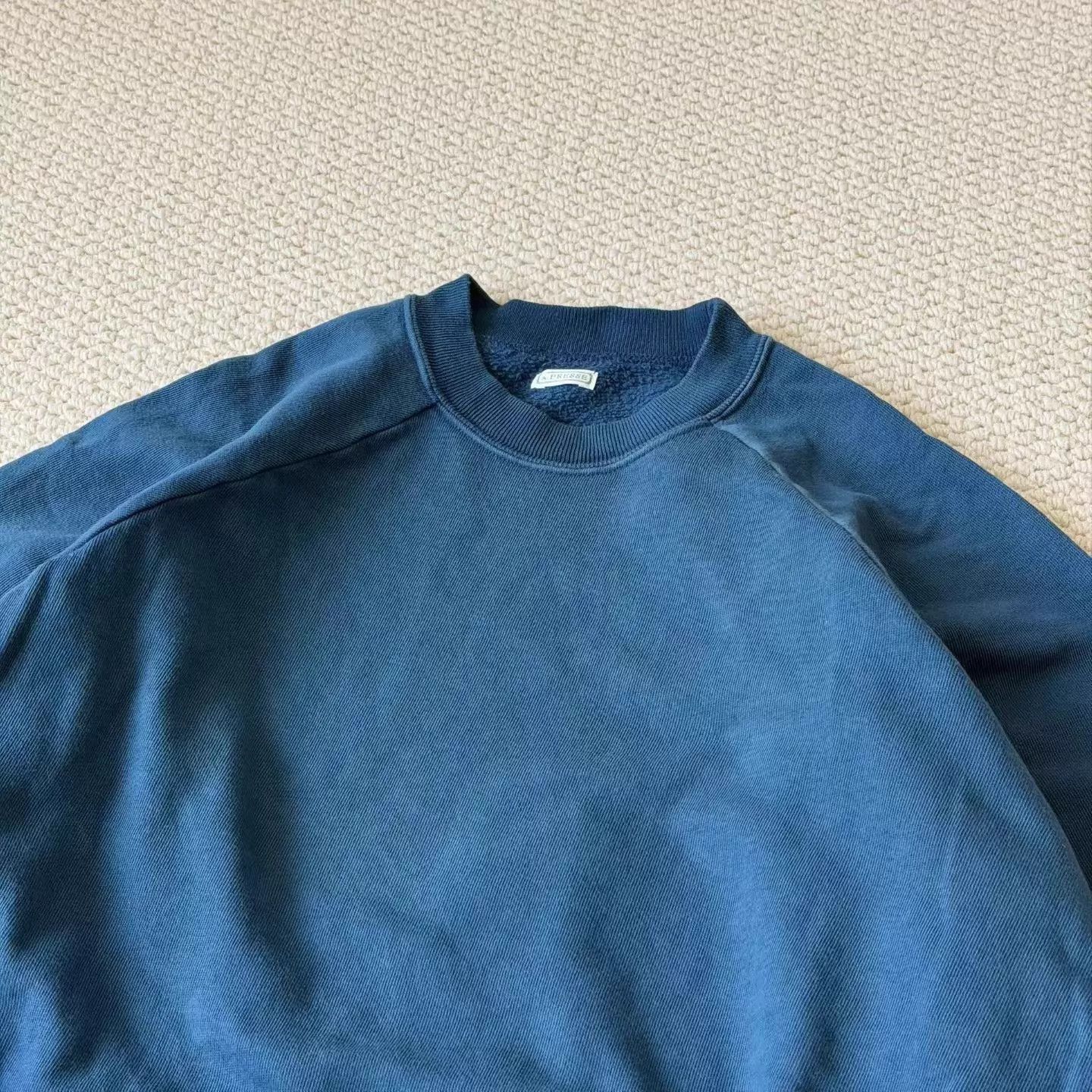 A.PRESSE Vintage Distressed Light Blue Sweatshirt Size US L / EU 52-54 / 3 - 3 Thumbnail