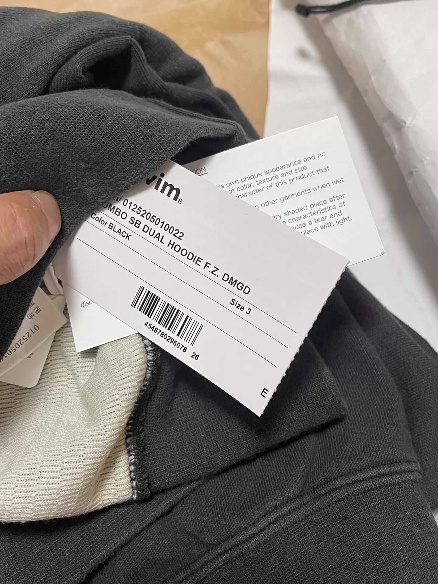 Visvim Distressed Black Dual Hoodie Size US L / EU 52-54 / 3 - 6 Thumbnail