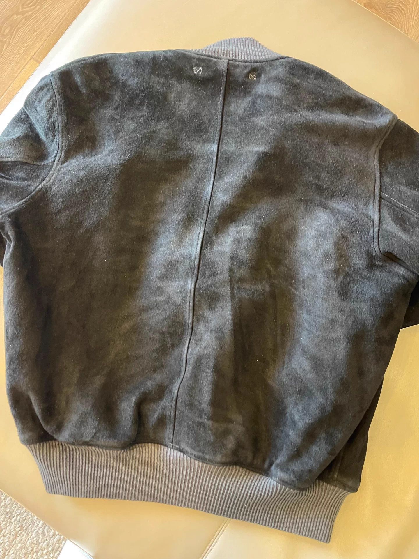 RRL Ralph Lauren Reversed Deer Suede Pilot Jacket in Black Size US S / EU 44-46 / 1 - 4 Thumbnail