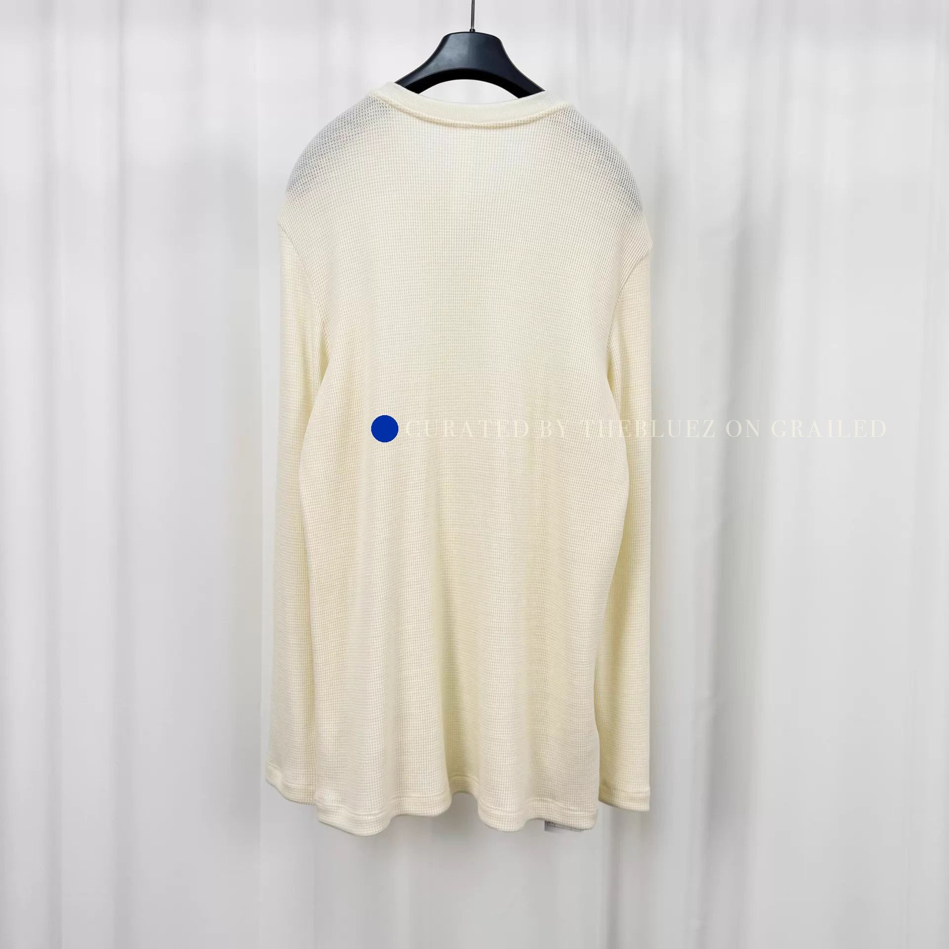 Chrome Hearts Beige Waffle Long Sleeve T-Shirt with Buttons Size US XL / EU 56 / 4 - 2 Thumbnail