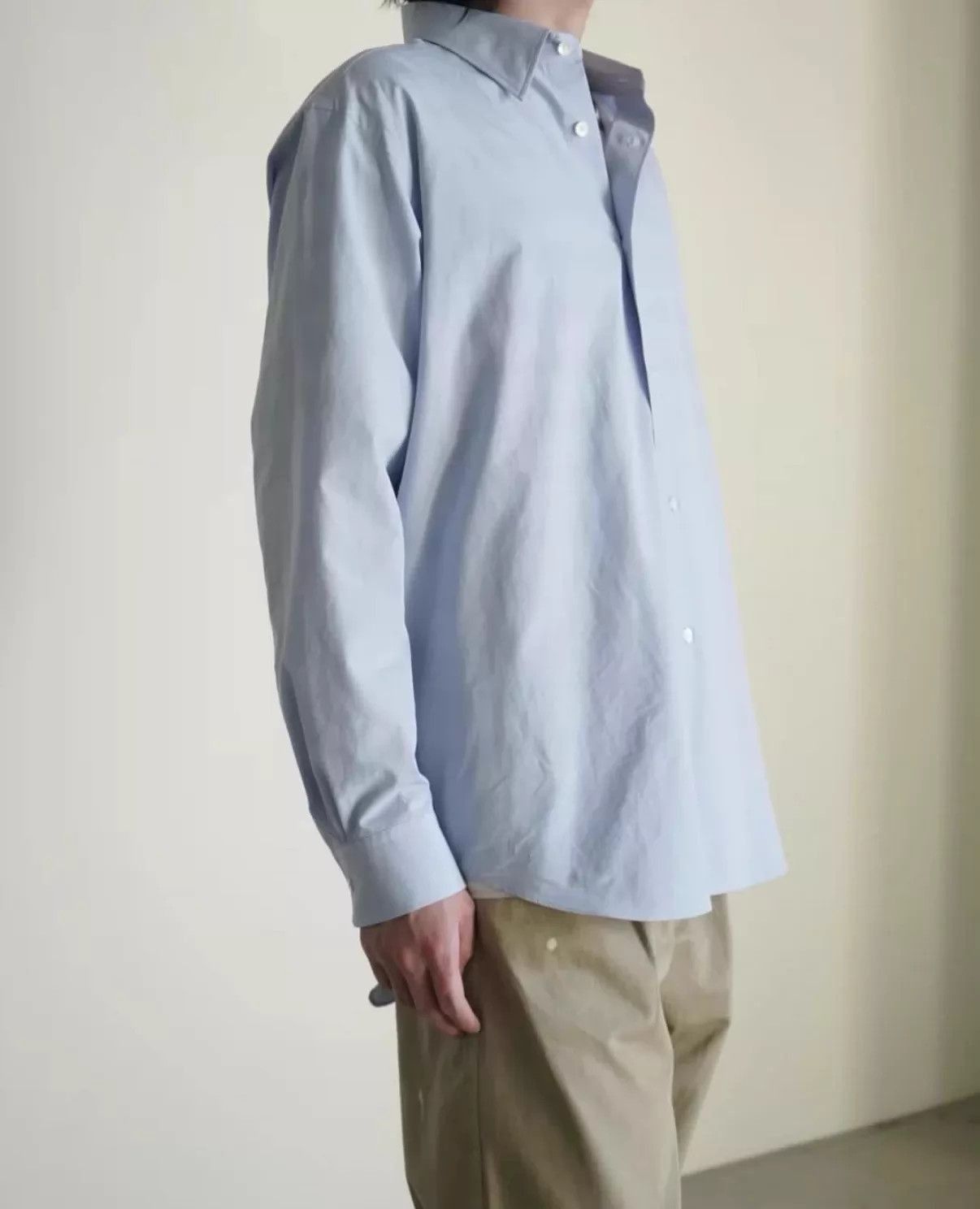 Auralee Washed Multi Chambray Long Sleeve Shirt Size US XL / EU 56 / 4 - 4 Thumbnail