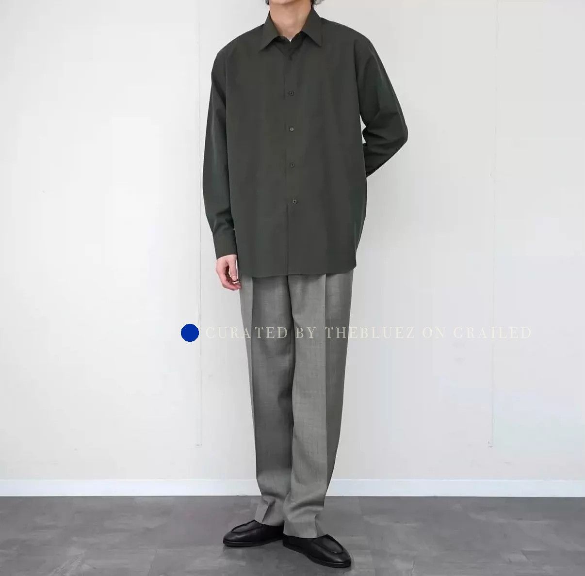 Auralee Washed Multi Chambray Long Sleeve Shirt Size US XL / EU 56 / 4 - 2 Thumbnail