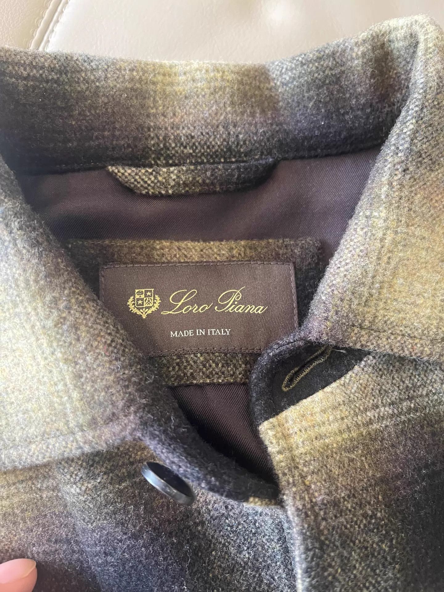 Loro Piana Wool Check Shirt in Multi Colorway Size US L / EU 52-54 / 3 - 7 Thumbnail