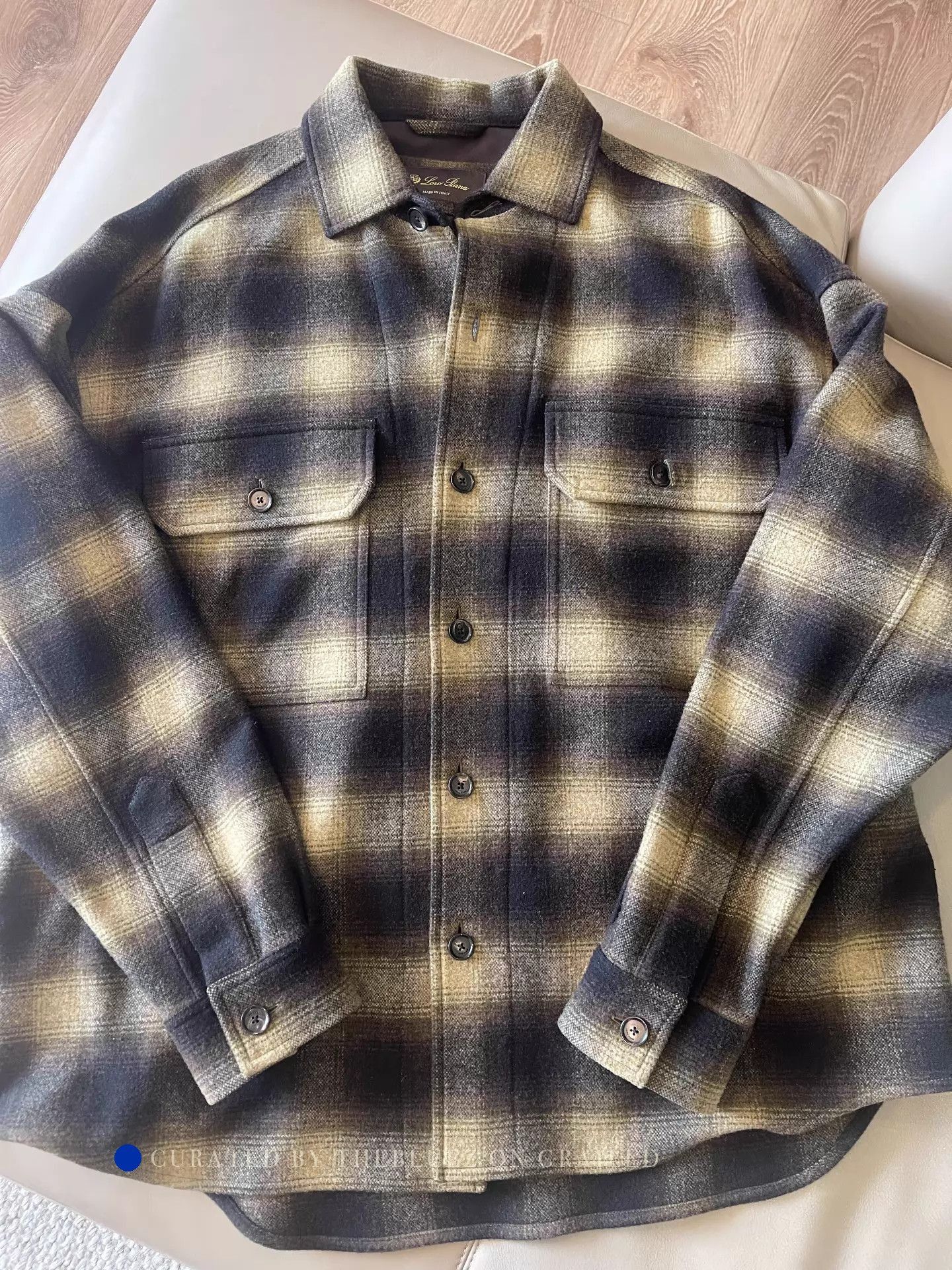 Loro Piana Wool Check Shirt in Multi Colorway Size US L / EU 52-54 / 3 - 2 Thumbnail