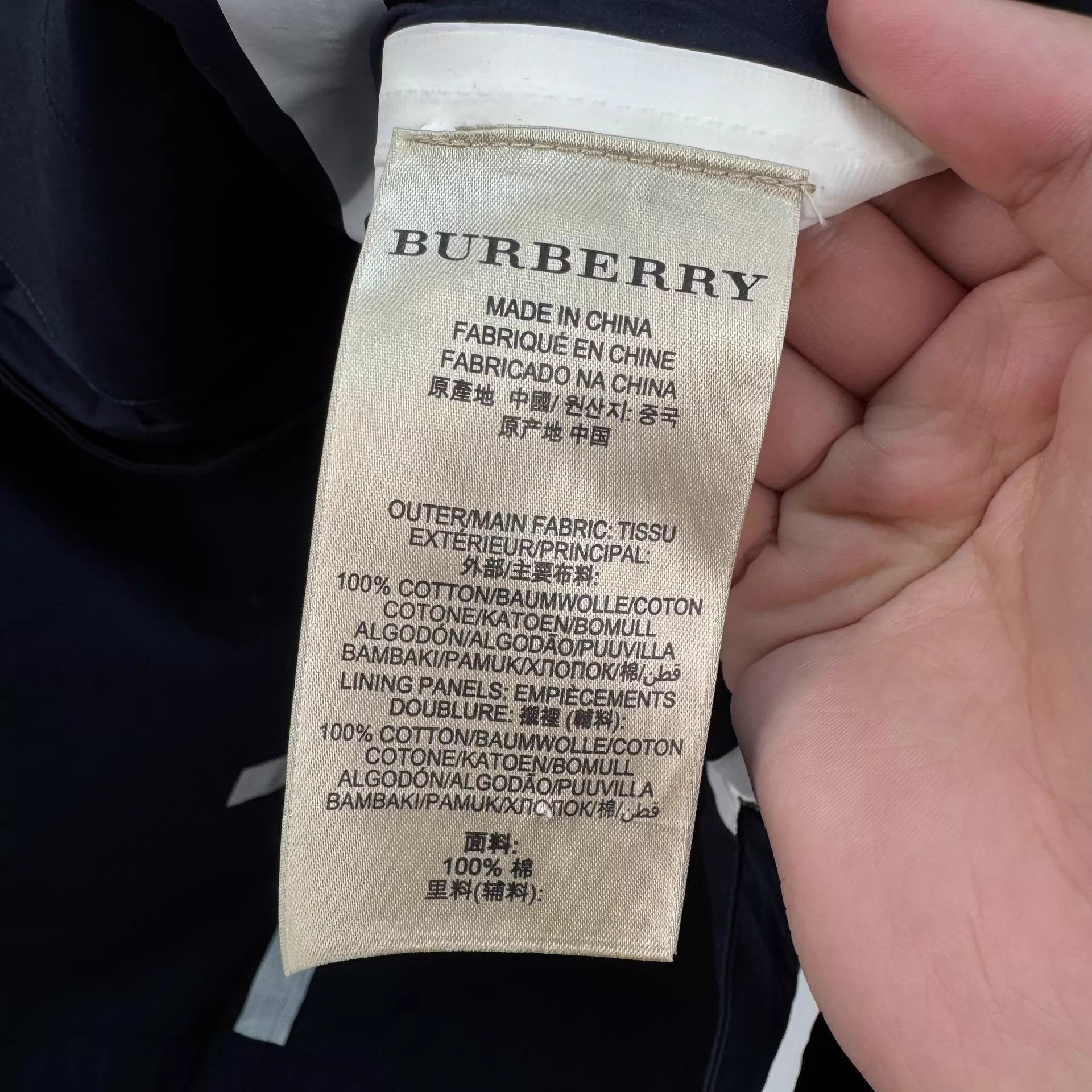 Burberry Navy Blue Trench Coat in Size L Size US L / EU 52-54 / 3 - 6 Thumbnail