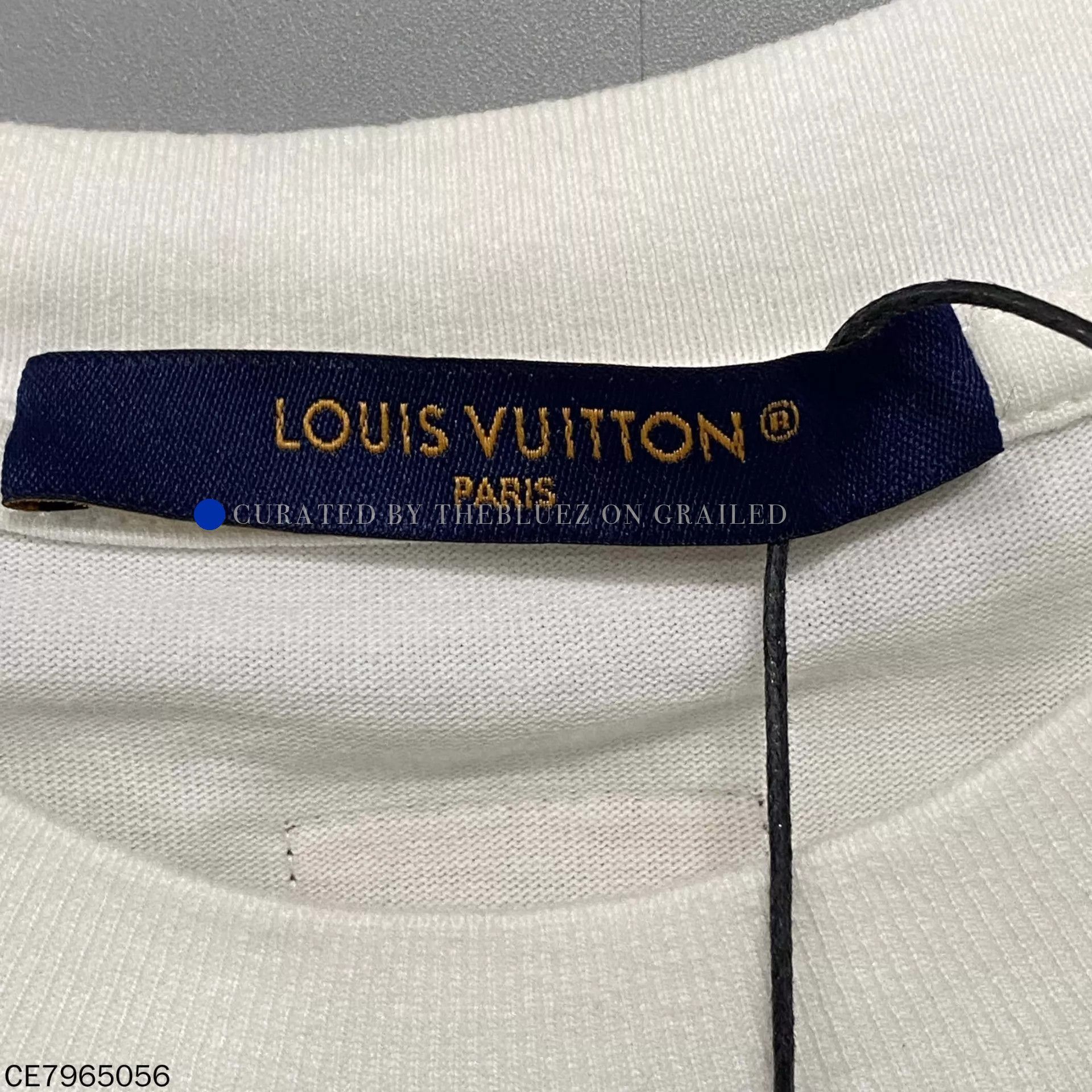 Louis Vuitton White Crystal Logo Short Sleeve Tee - Size XS Size US XS / EU 42 / 0 - 4 Thumbnail