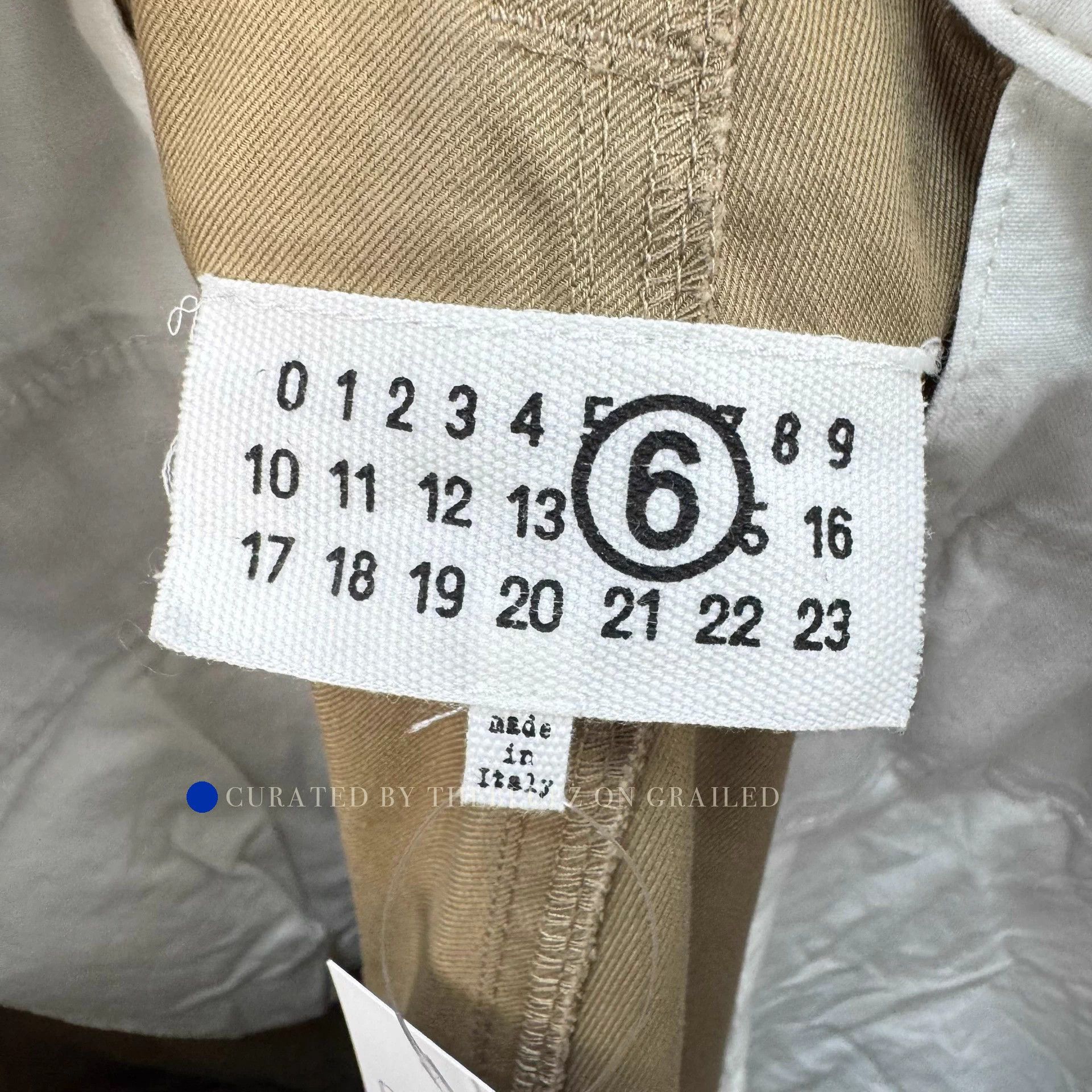 Maison Margiela Beige Cropped Pants in Size 32 Size US 32 / EU 48 - 6 Thumbnail
