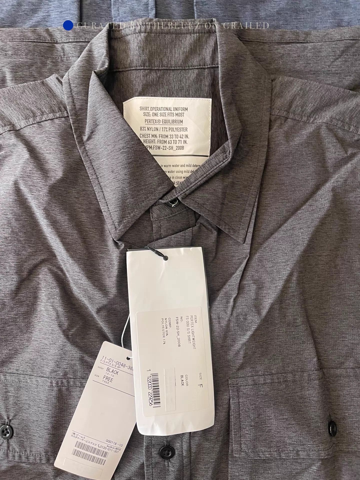 Beams Plus Short Sleeve Blue Button-Up Shirt Size US L / EU 52-54 / 3 - 3 Thumbnail