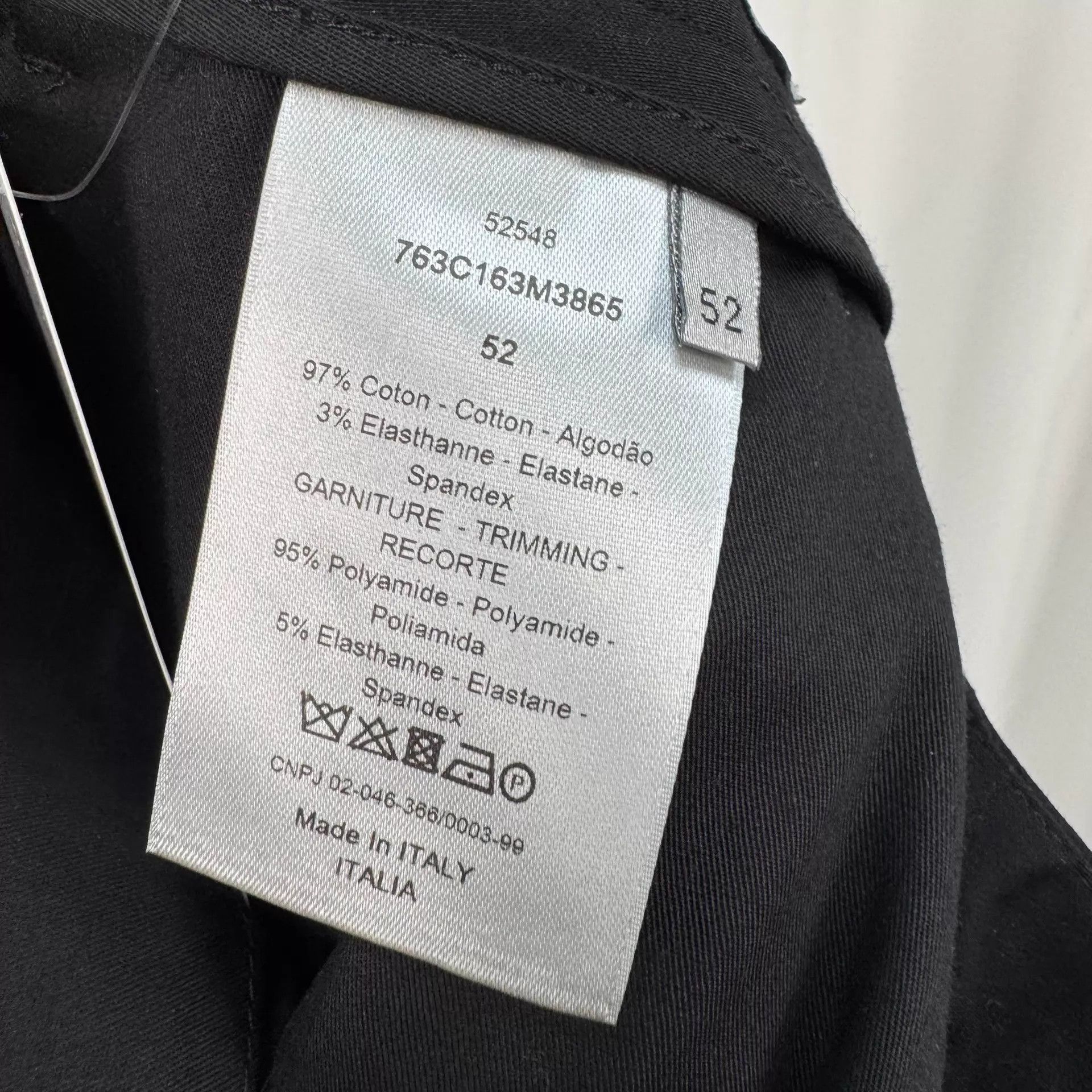 Dior Black Embroidered Stripe Casual Pants Size US 36 / EU 52 - 7 Thumbnail
