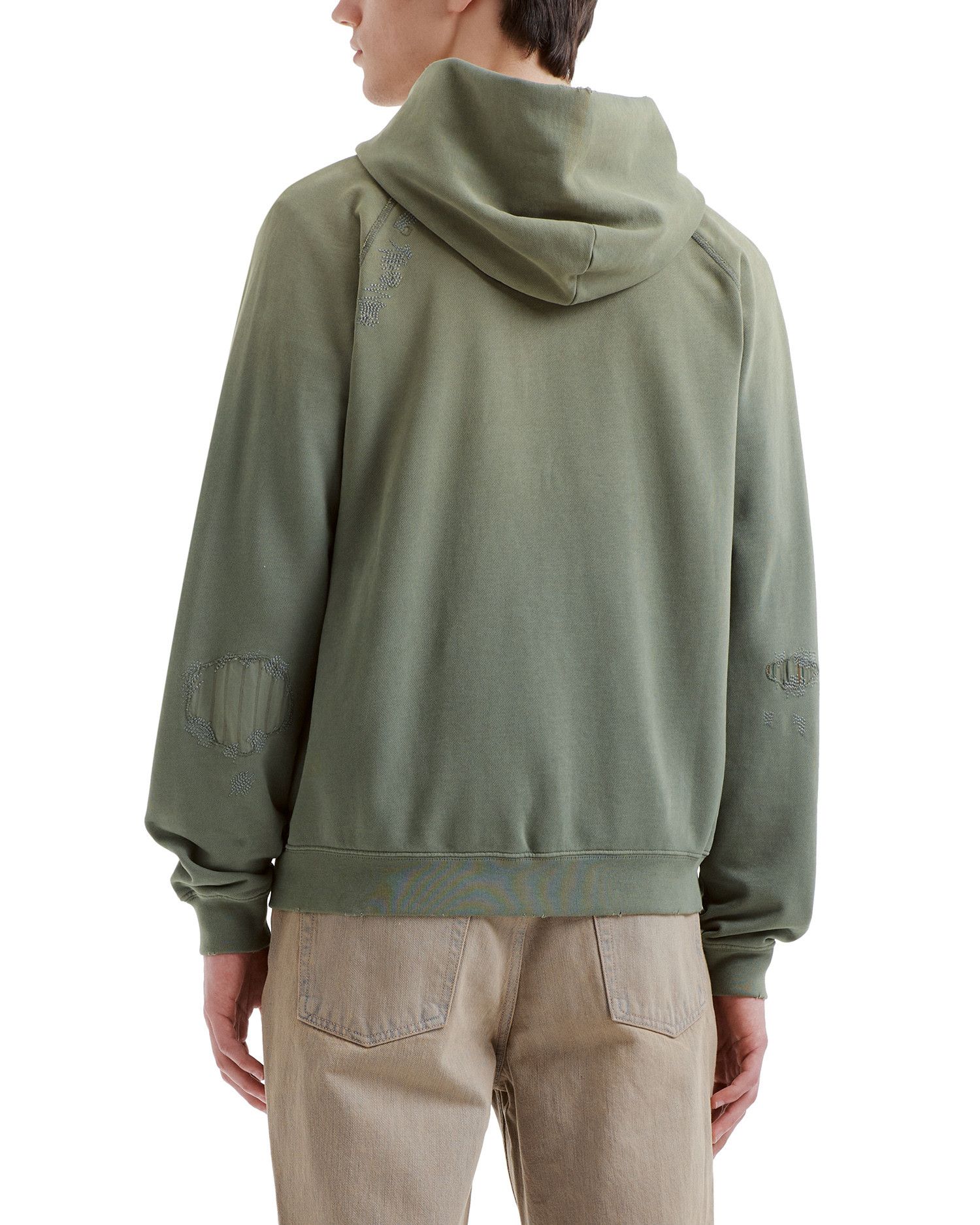 Acne Studios Acne Studios Ripped Patched Dice Decorative Hooded Sweats... Size US XS / EU 42 / 0 - 4 Thumbnail